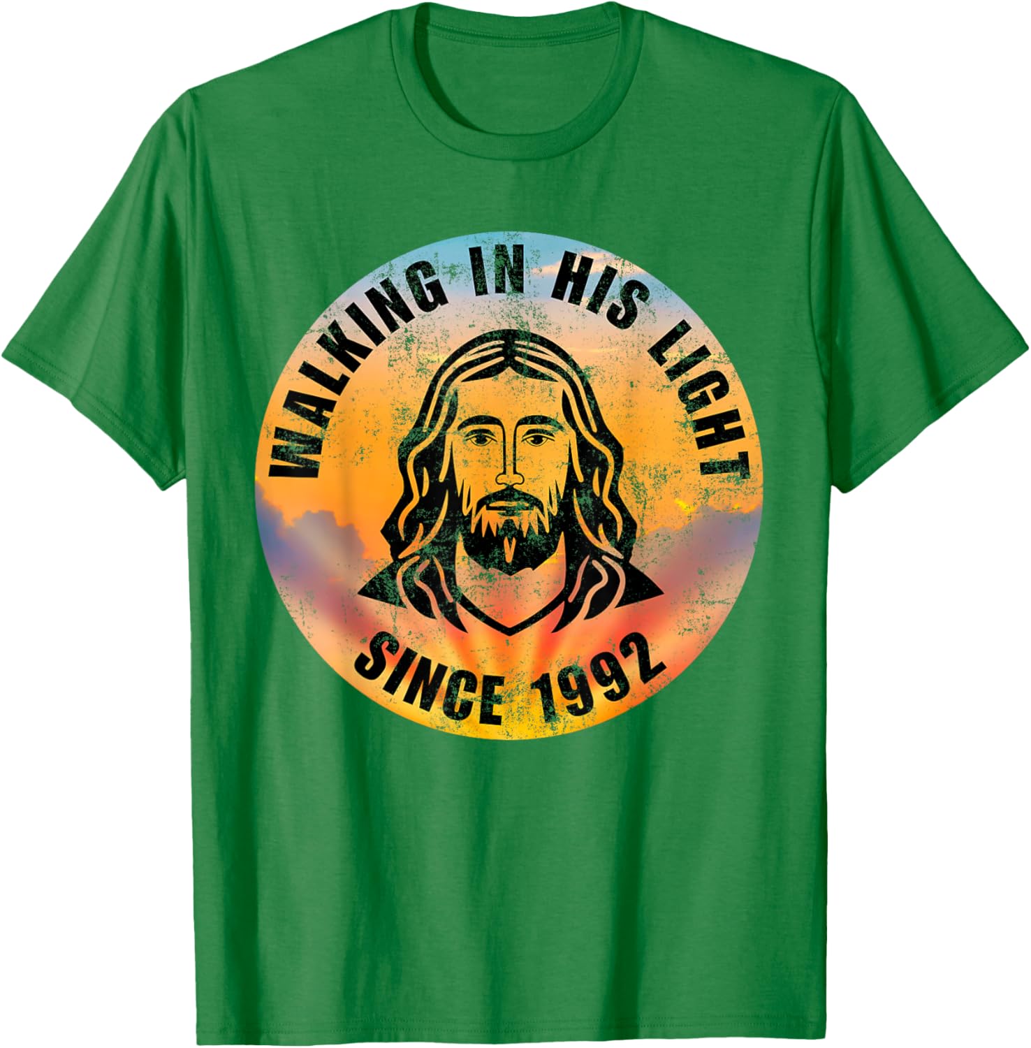 Walking In His Light Since 1992 Inspirational Christian T-Shirt - 20