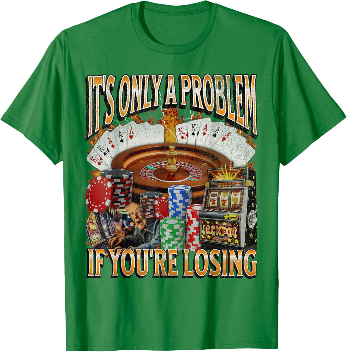 Funny Gambling Bootleg Graphic T-Shirt Perfect for Losing Bet Lovers - 22