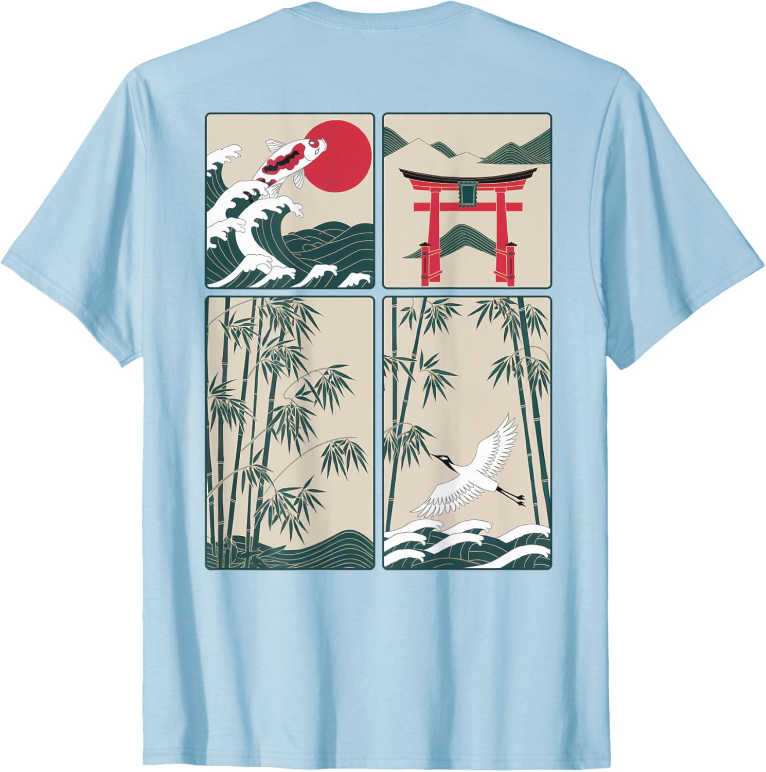 Japanese Koi Fish Great Wave Kanagawa T-Shirt for Stylish Aquatic Lovers - 25