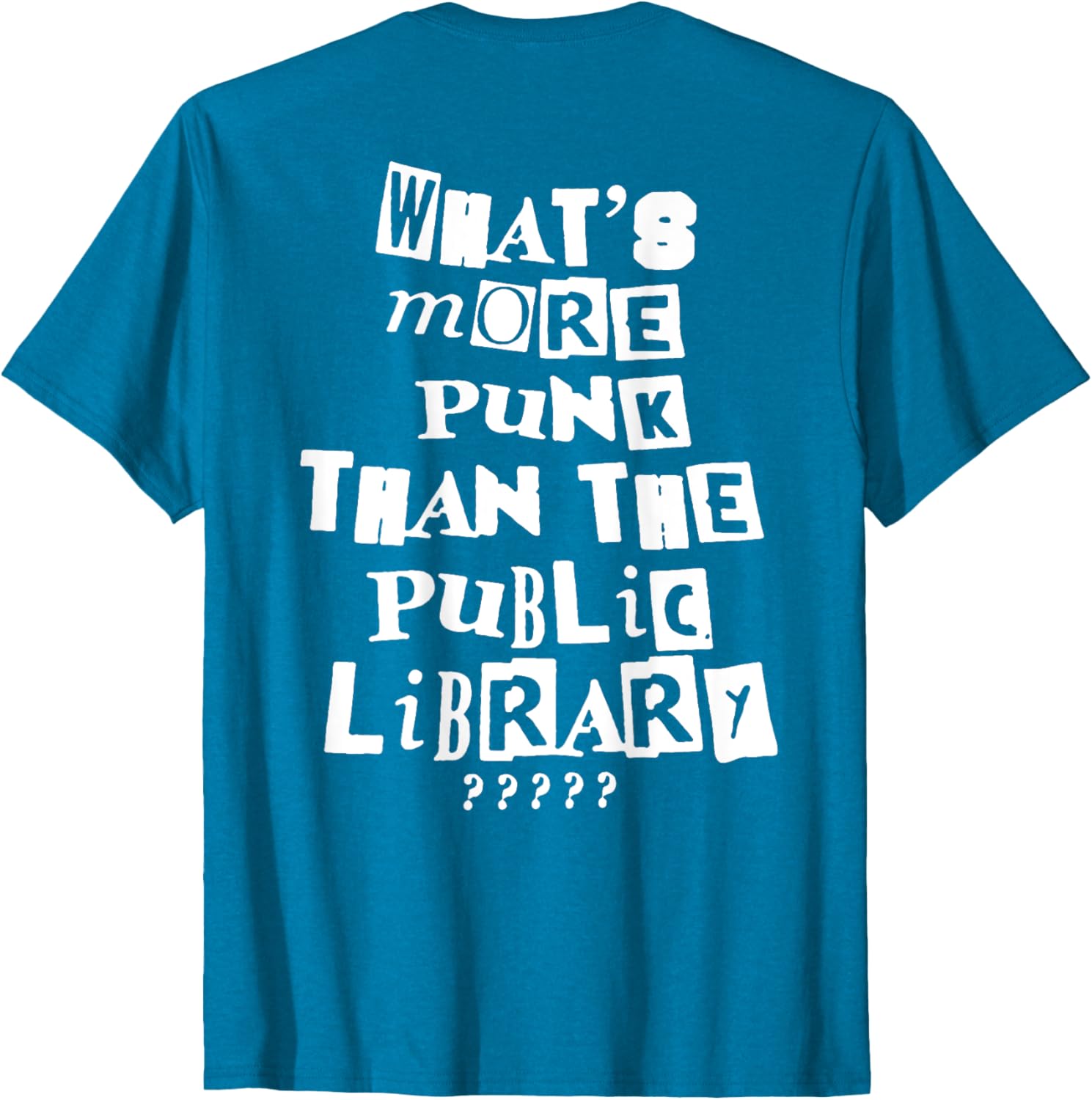 Punk Library T-Shirt for Book Lovers - Trendy and Unique Fashion Tee - 1
