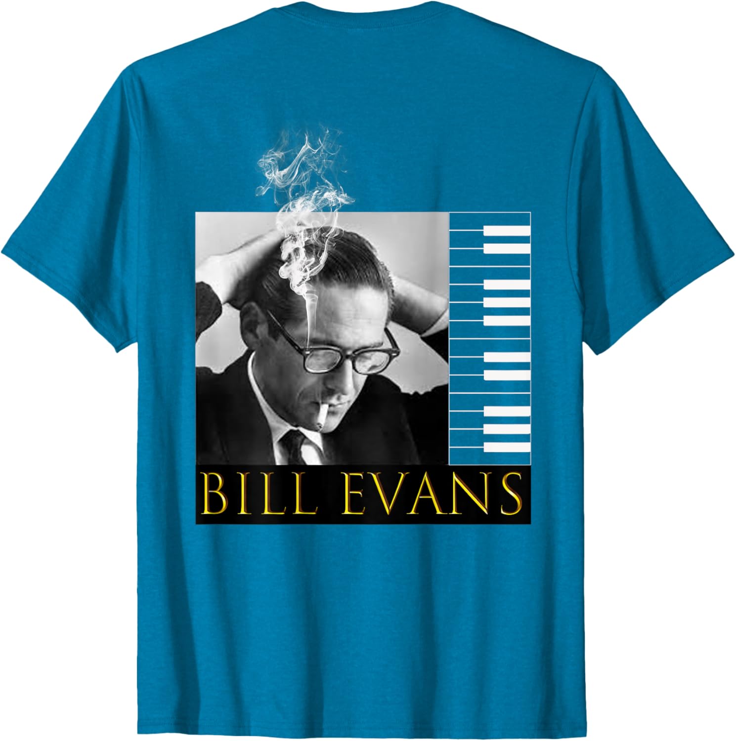 Bill Evans Back Printed T-Shirt for Music Lovers - Stylish Casual Wear - 13