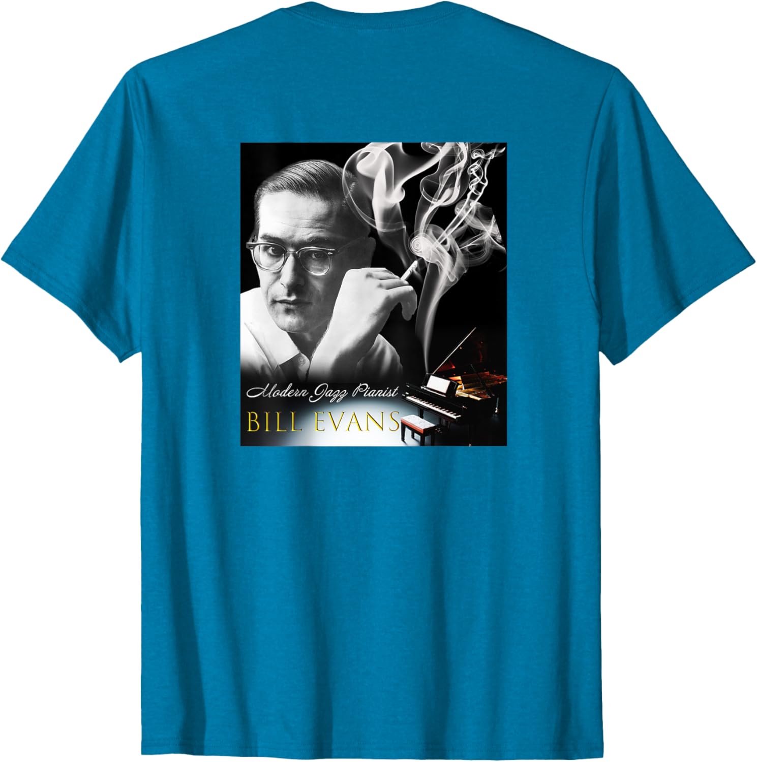 Bill Evans Back Printed T-Shirt for Music Lovers - Stylish and Comfortable - 21