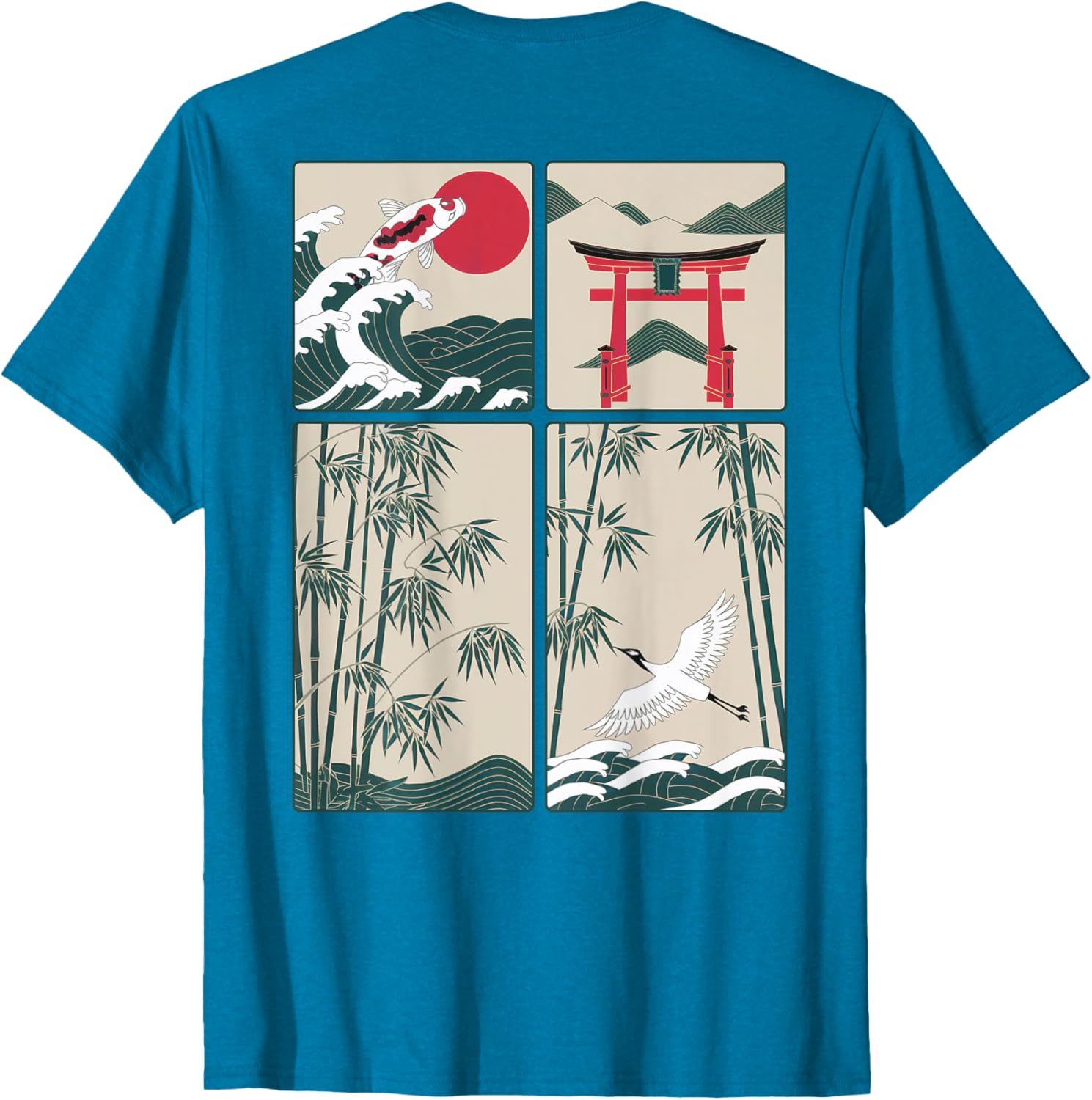 Japanese Koi Fish Great Wave Kanagawa T-Shirt for Stylish Aquatic Lovers - 5