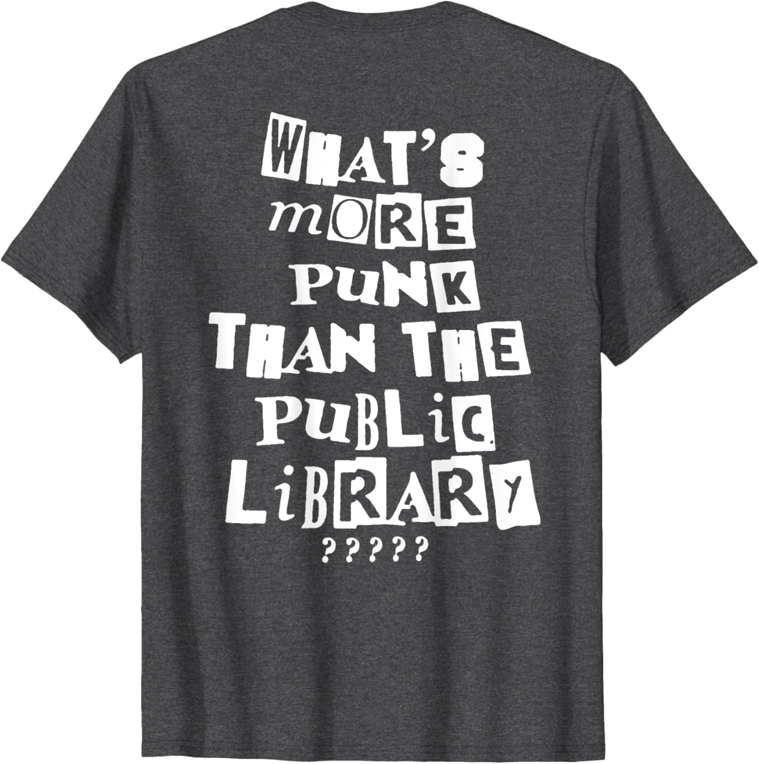Punk Library T-Shirt for Book Lovers - Trendy and Unique Fashion Tee - 7