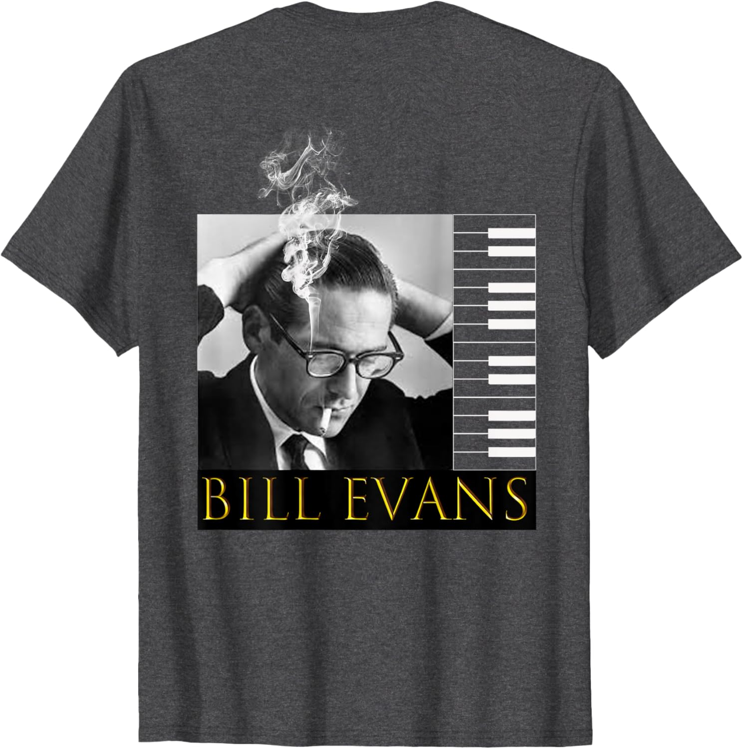 Bill Evans Back Printed T-Shirt for Music Lovers - Stylish Casual Wear - 24