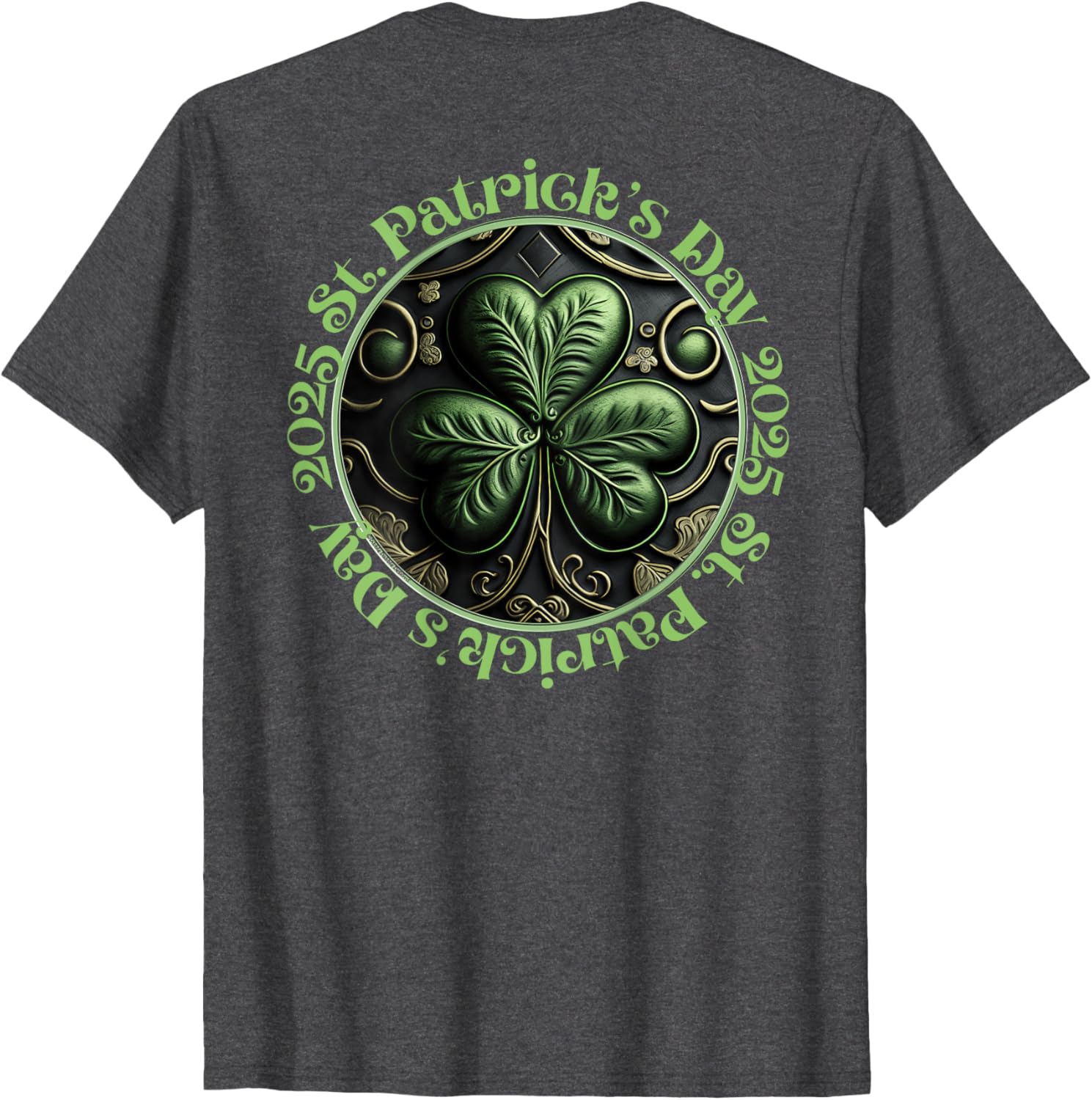 Cool Irish Shamrock St. Patrick's Day 2025 T-Shirt - Festive Apparel - 4