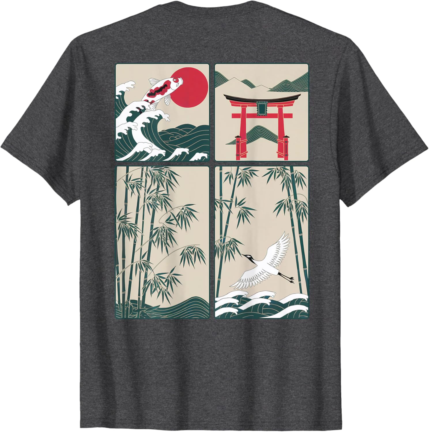 Japanese Koi Fish Great Wave Kanagawa T-Shirt for Stylish Aquatic Lovers - 10