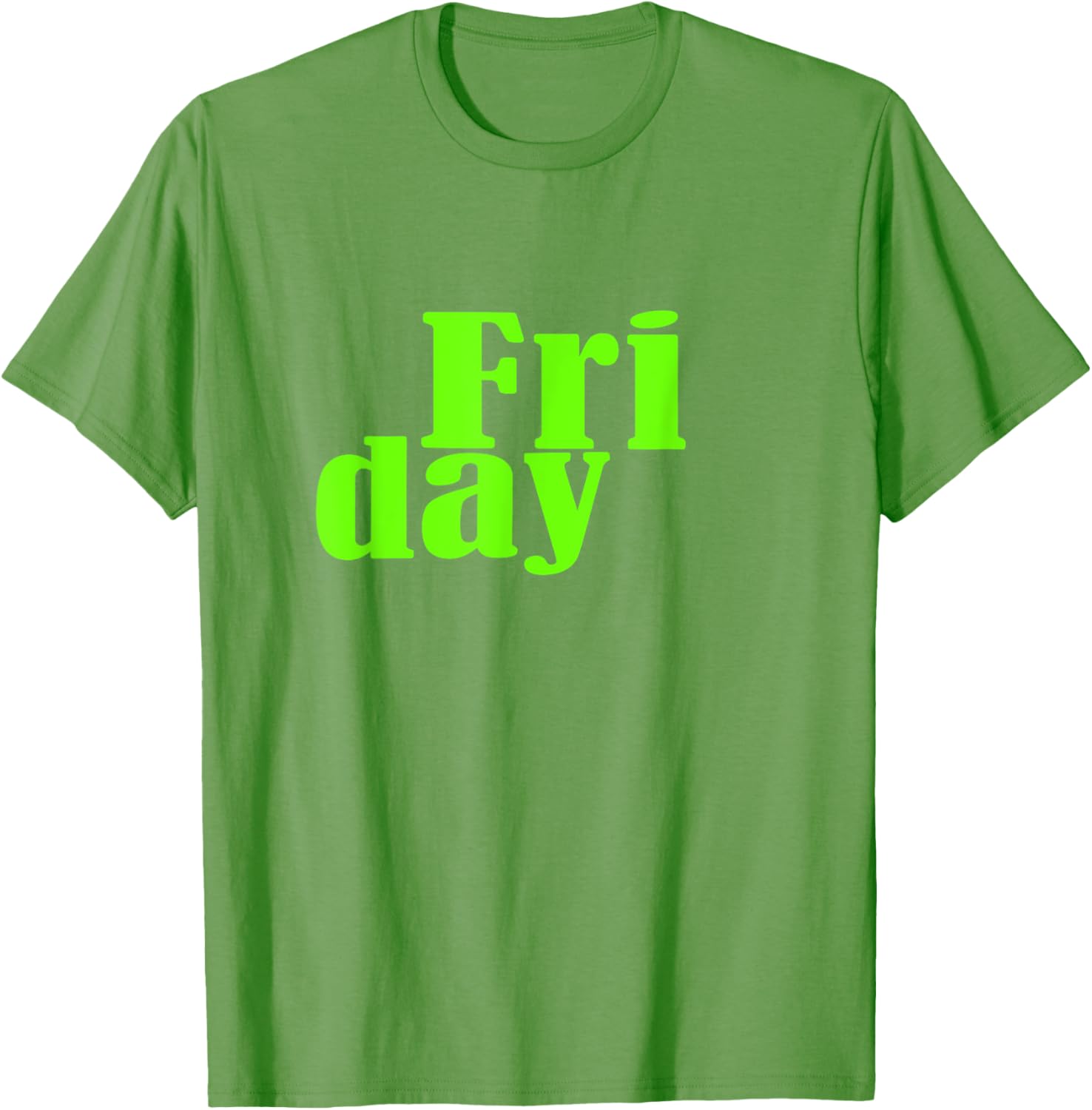 Green Graphic Friday Days Of The Week T-Shirt for Men and Women - 14