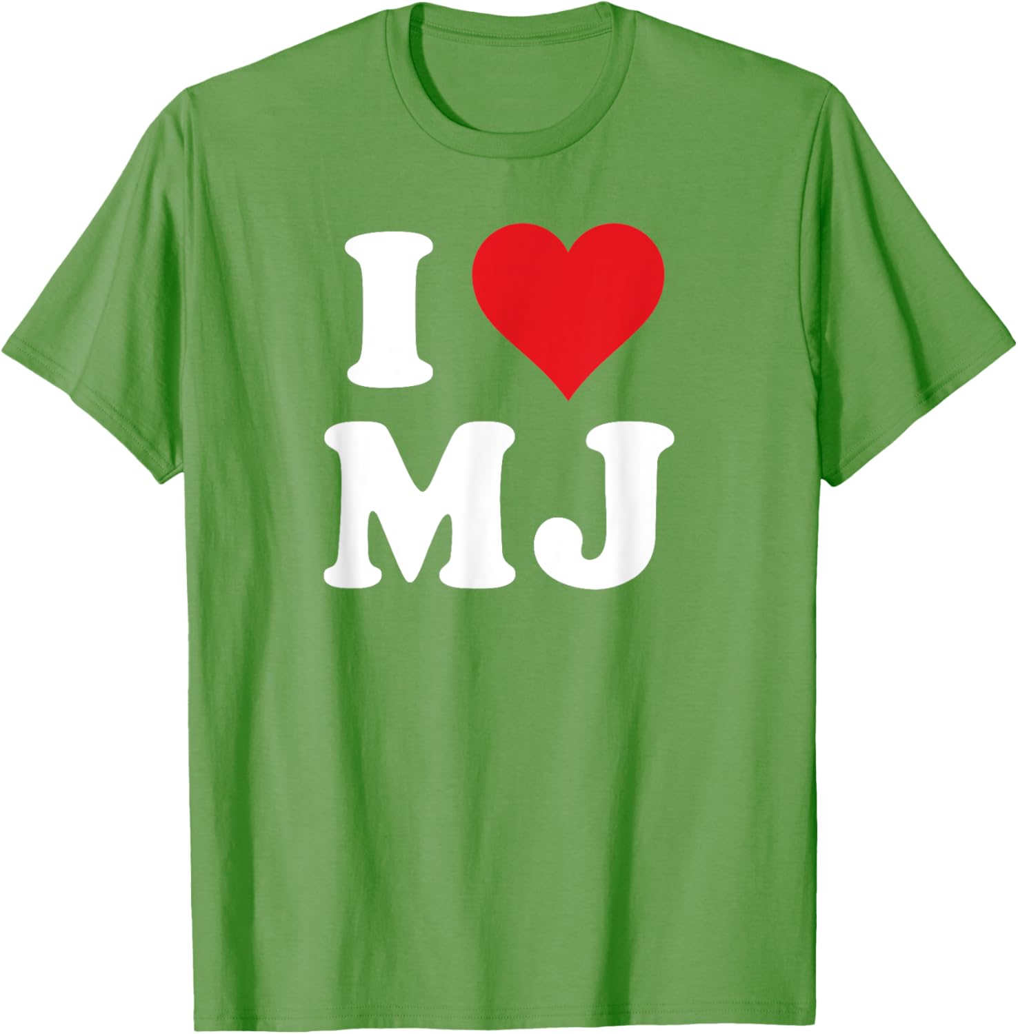 I Love MJ Initials Heart M J Personalized T-Shirt for Fans - 19
