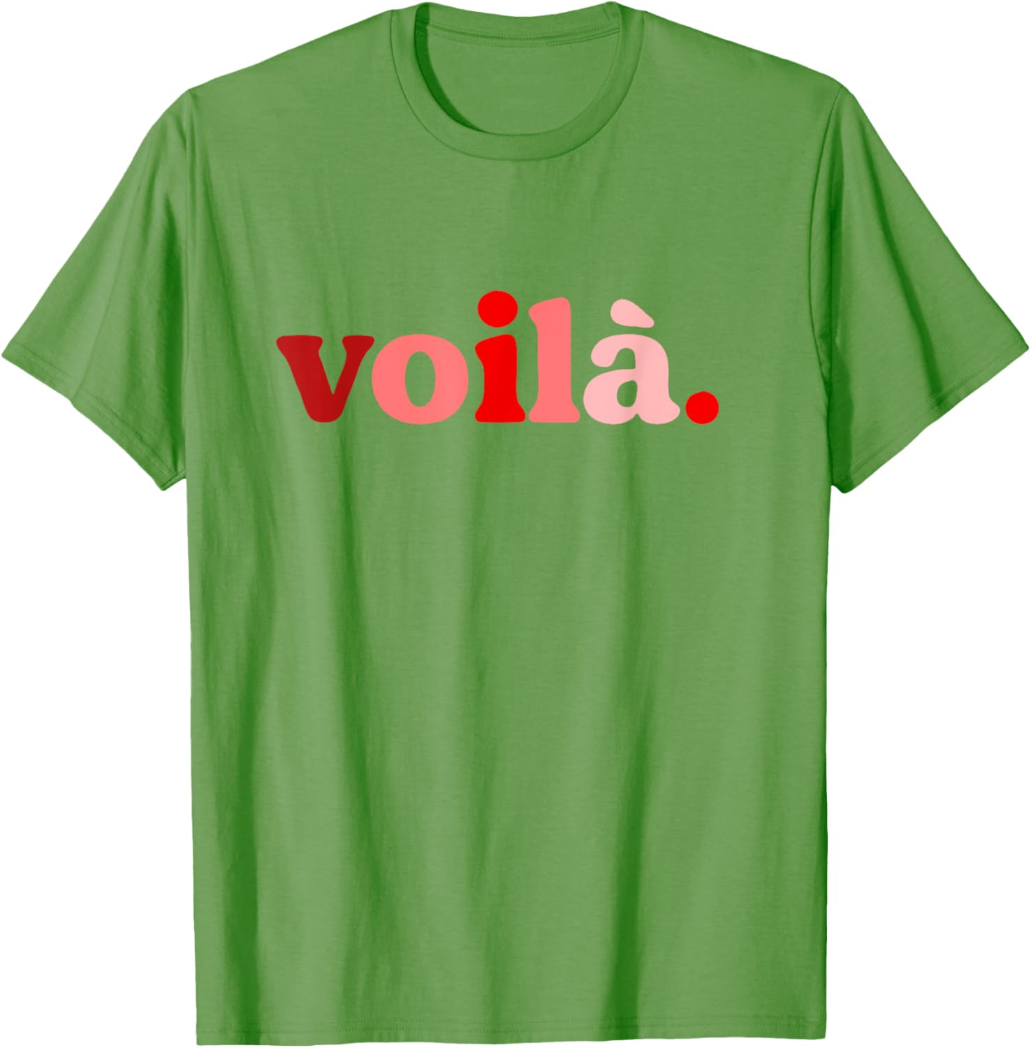 Red Voila I'm Here Graphic T-Shirt Perfect for Fashion Lovers - 12