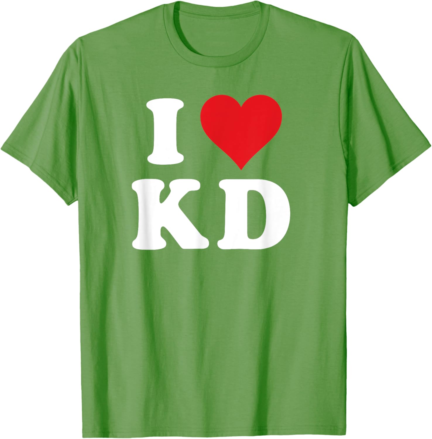 I Love KD Initials T-Shirt - Heartfelt Design for K D Fans and Family - 12
