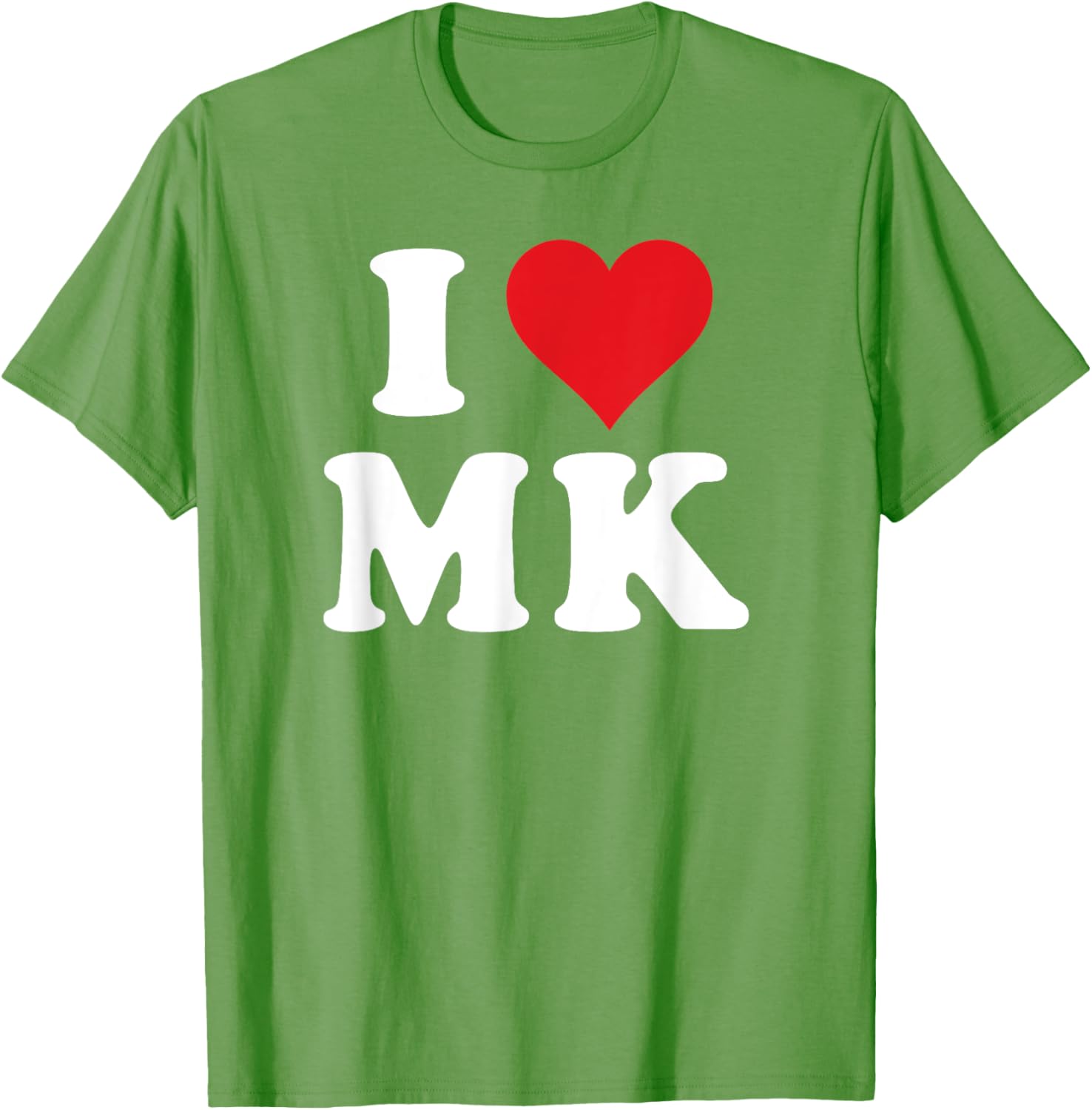 I Love MK Initials T-Shirt for Personalized Style and Comfort - 23