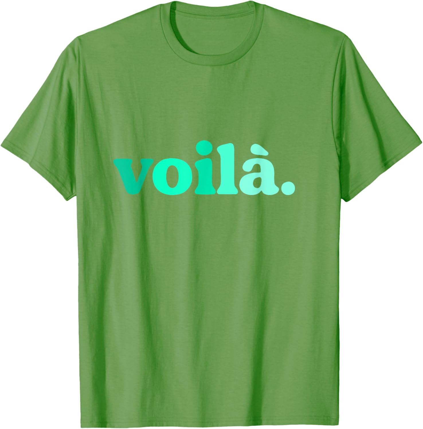Teal Aqua Voila Me Again Graphic T-Shirt for Stylish Comfort - 8
