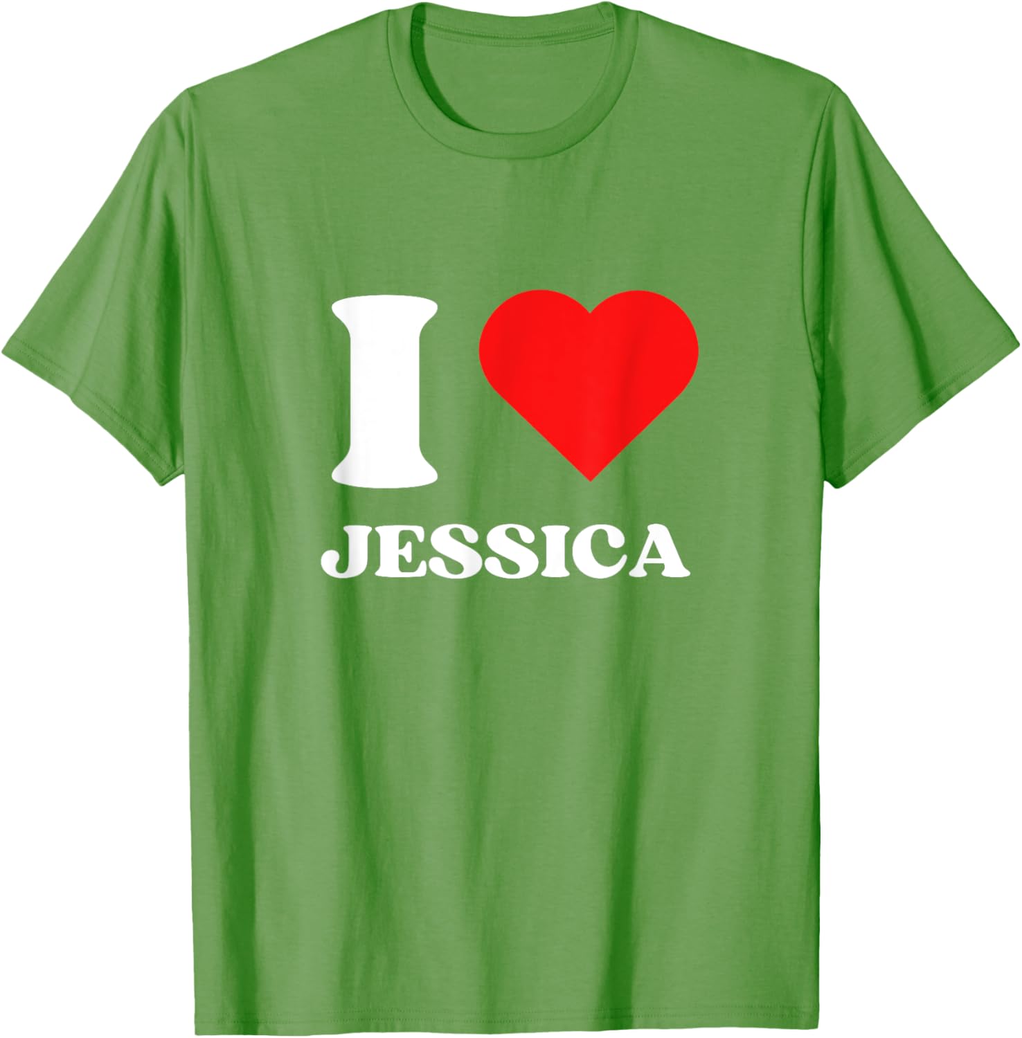 I Love Jessica Y2K Heart Graphic Valentine's Day T-Shirt for Women - 16