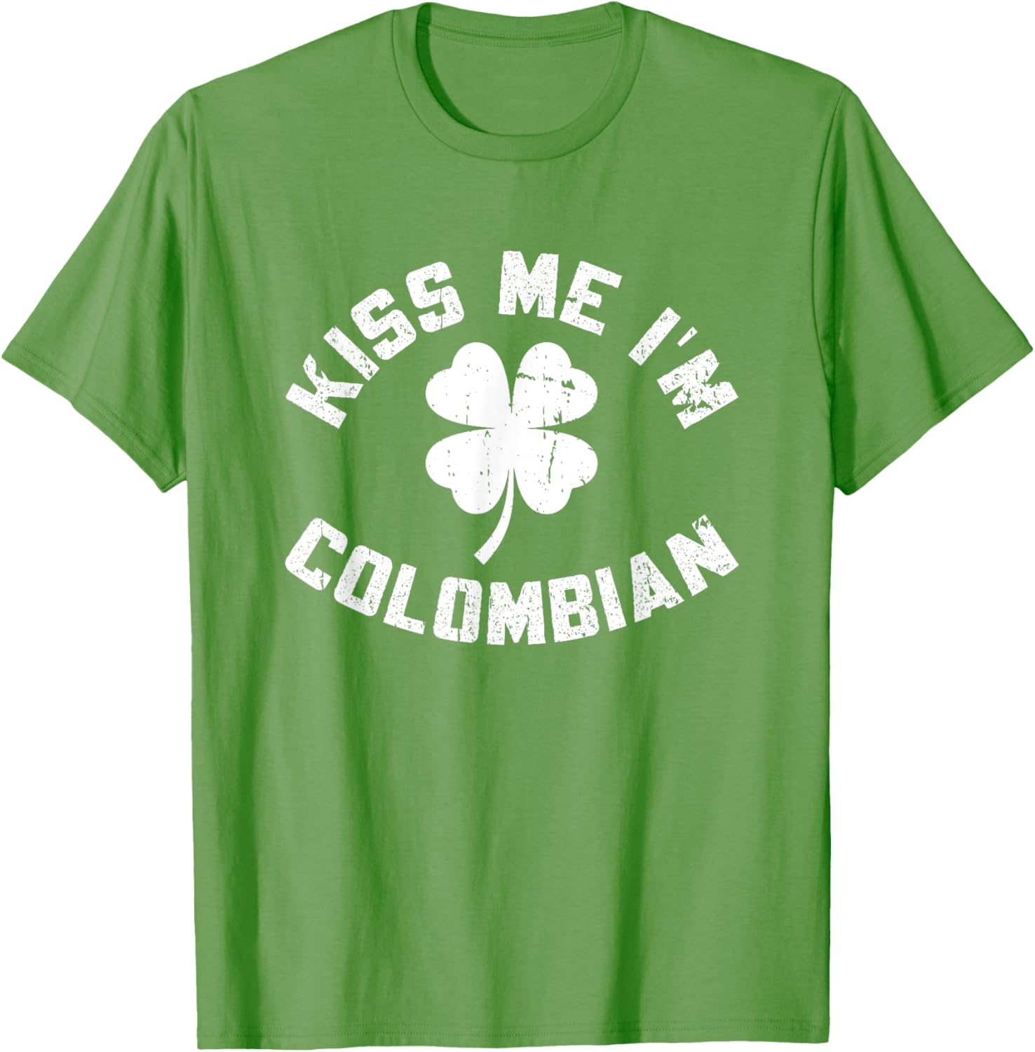 Kiss Me I'm Colombian St. Patrick's Day T-Shirt for Fun Celebrations - 1