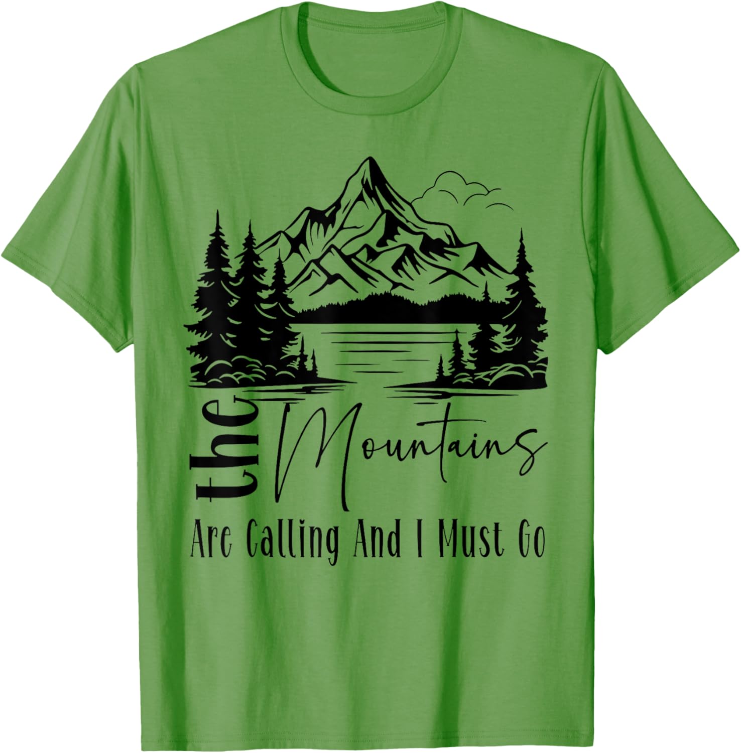 Funny Camping Hiking T-Shirt - The Mountains Are Calling Tee for Adventurers - 4