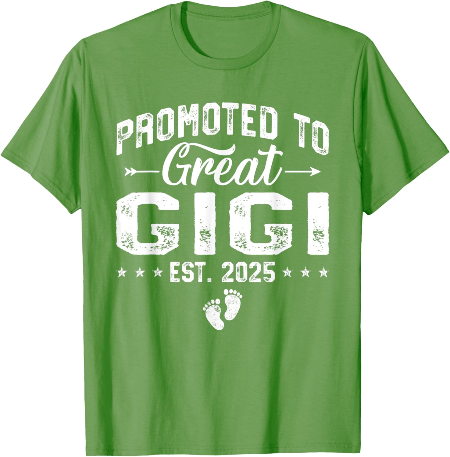 Promoted to Great Gigi 2025 Grandma T-Shirt Gift for New Grandparents - 3