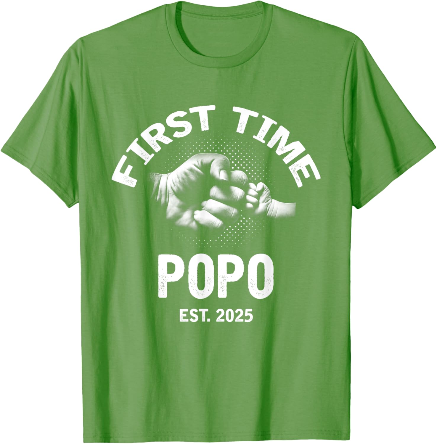 First Time Popo 2025 Father's Day Vintage T-Shirt for Dads - 5