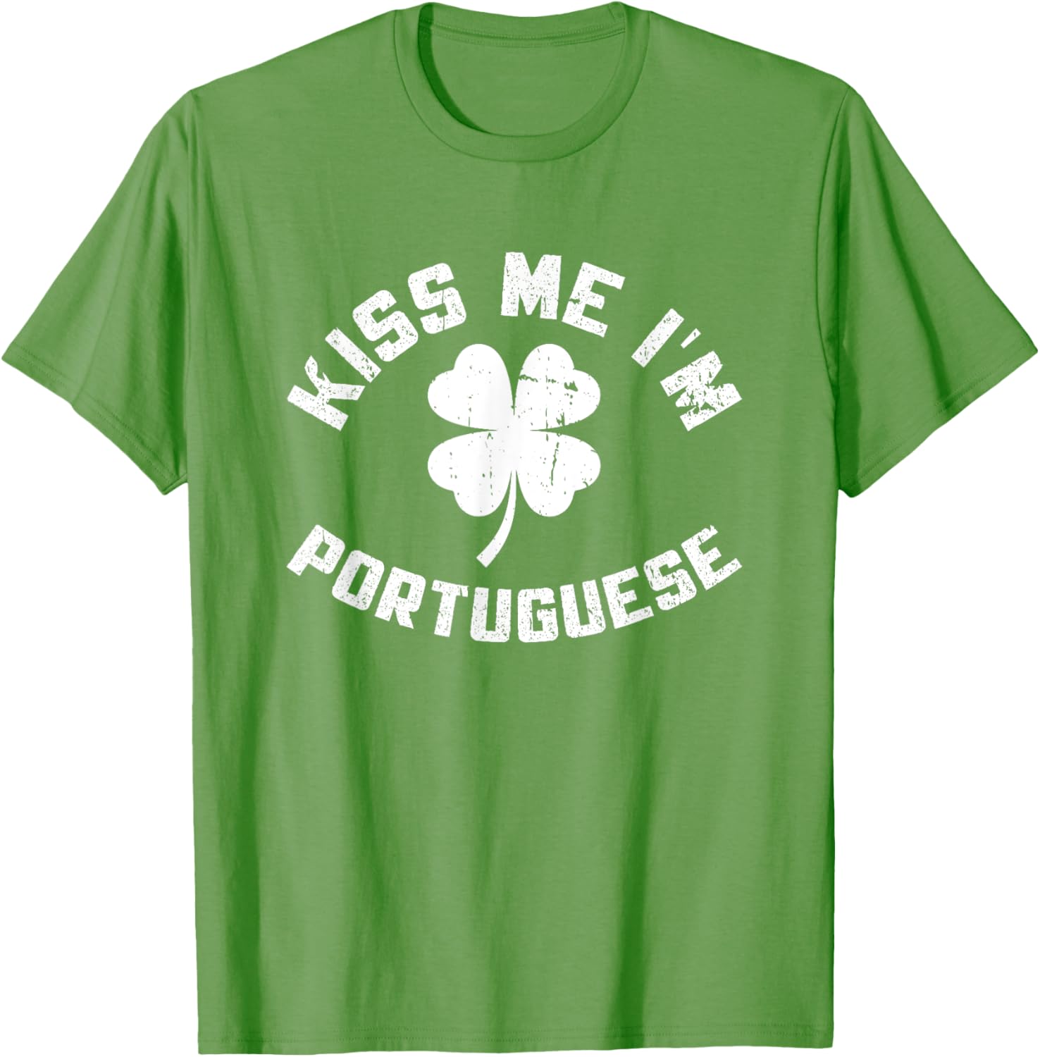 Kiss Me I'm Portuguese St. Patrick's Day T-Shirt for Fun Celebrations - 1