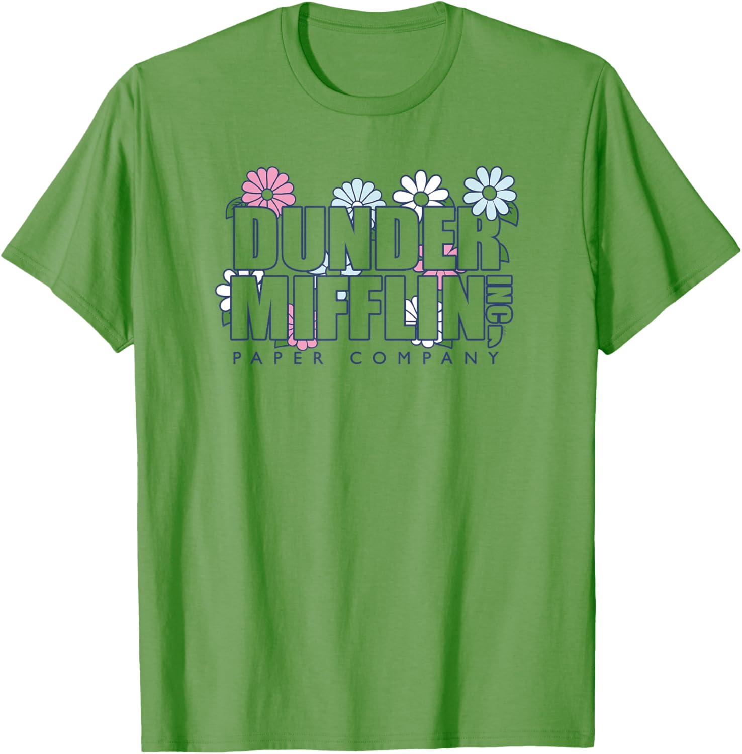 Dunder Mifflin Groovy Flower T-Shirt for Fun Office Wear - 8