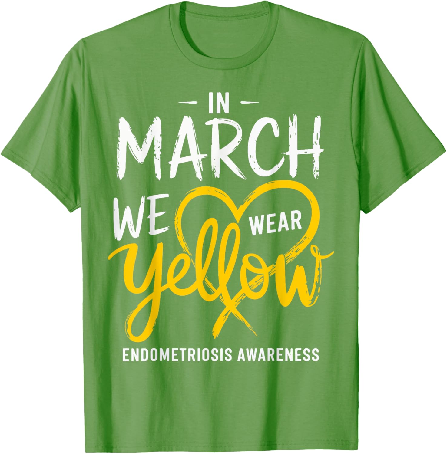 In March We Wear Yellow Endometriosis Awareness T-Shirt for Support - 11