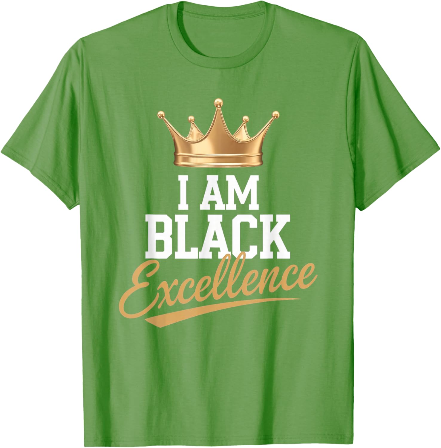 I AM BLACK EXCELLENCE Motivational Afro History T-Shirt for All Ages - 4