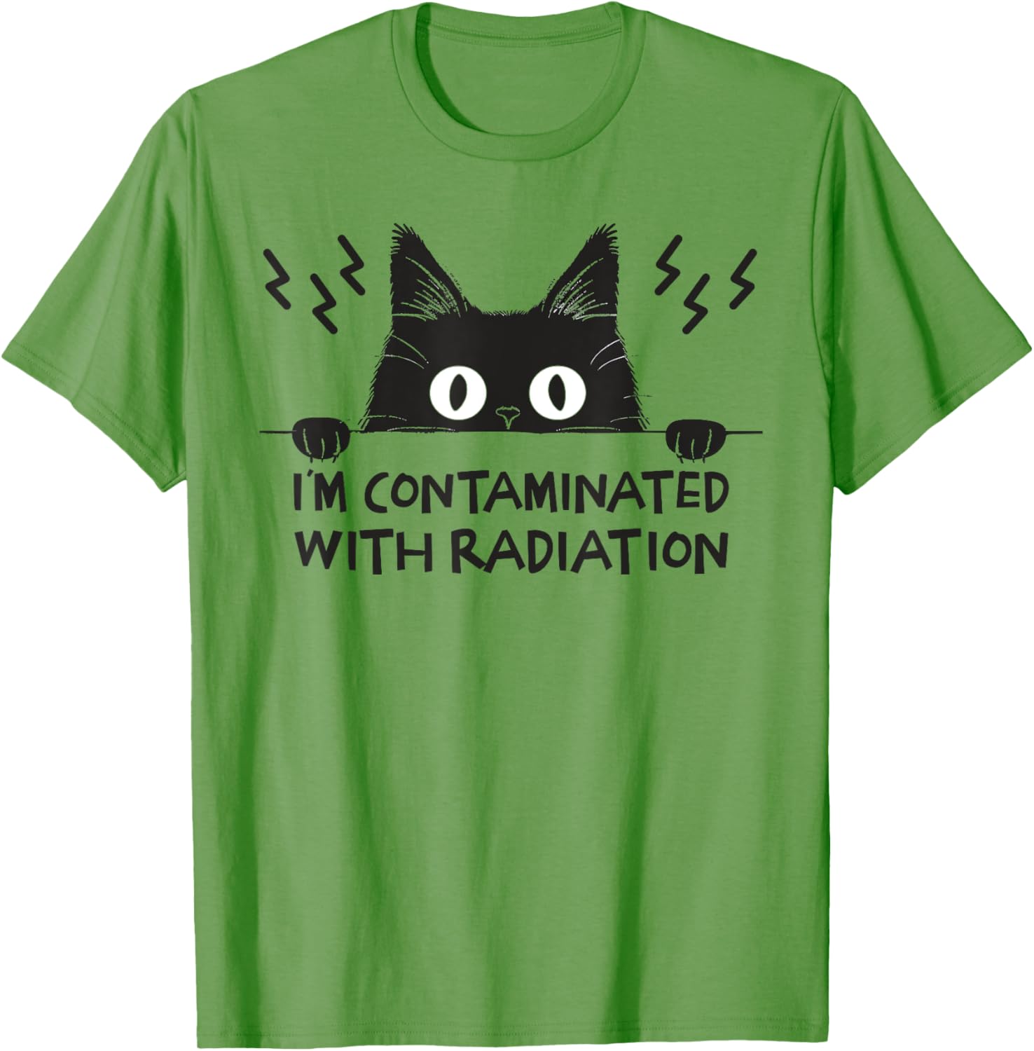 Radiation Contaminated Japanese Cat Meme T-Shirt for Cat Lovers - 17