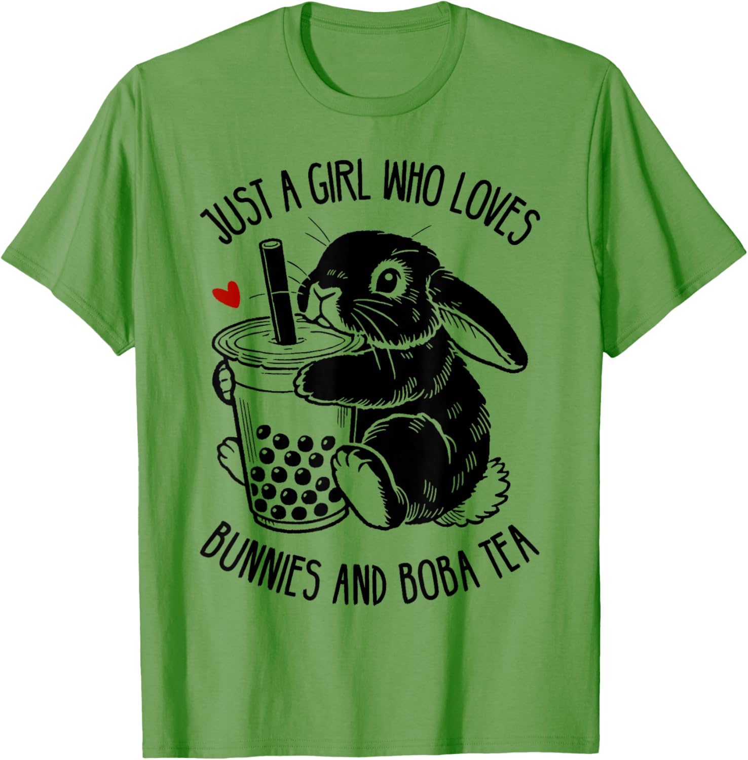 Just A Girl Who Loves Bunnies and Boba Tea Holland Lop T-Shirt - 18
