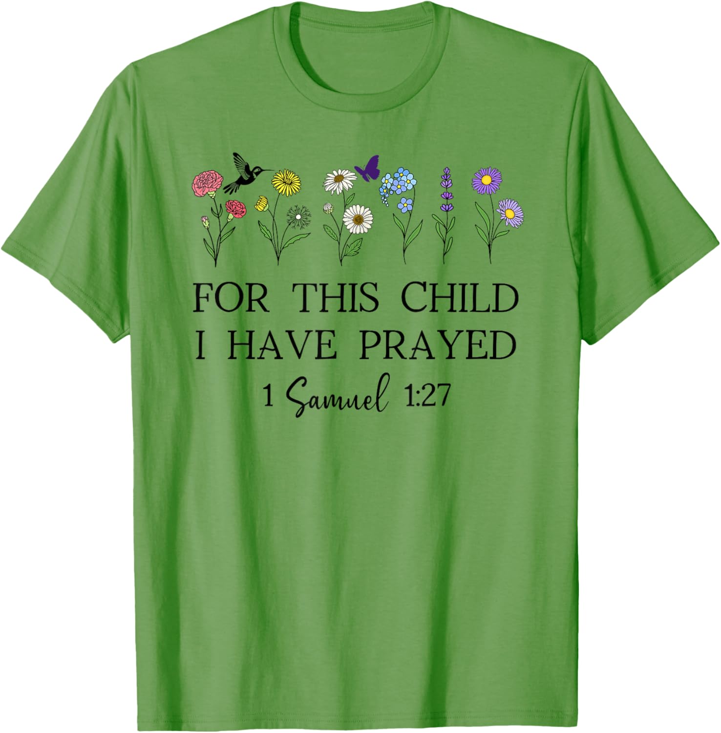 For This Child I Have Prayed T-Shirt Inspirational Faith Apparel - 6
