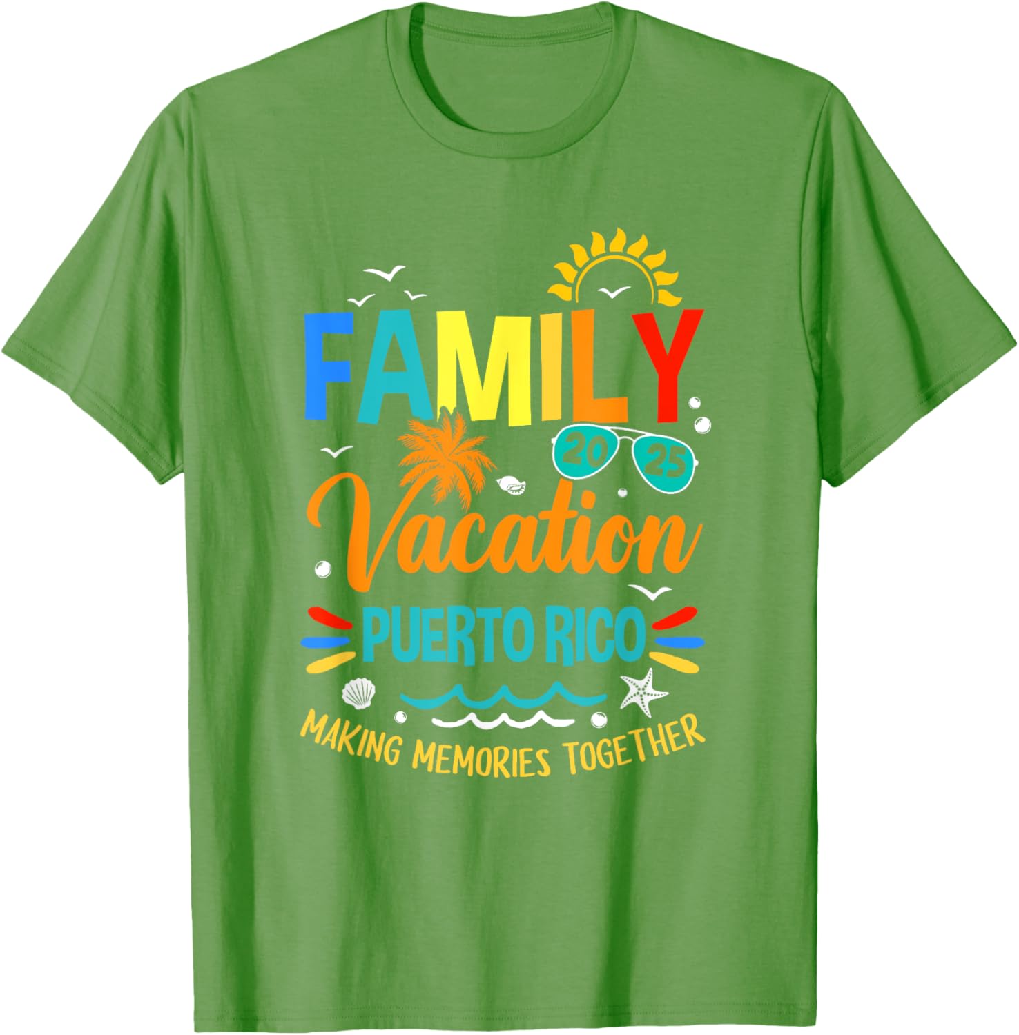 Family Vacation 2025 Puerto Rico T-Shirt for Memorable Moments Together - 3