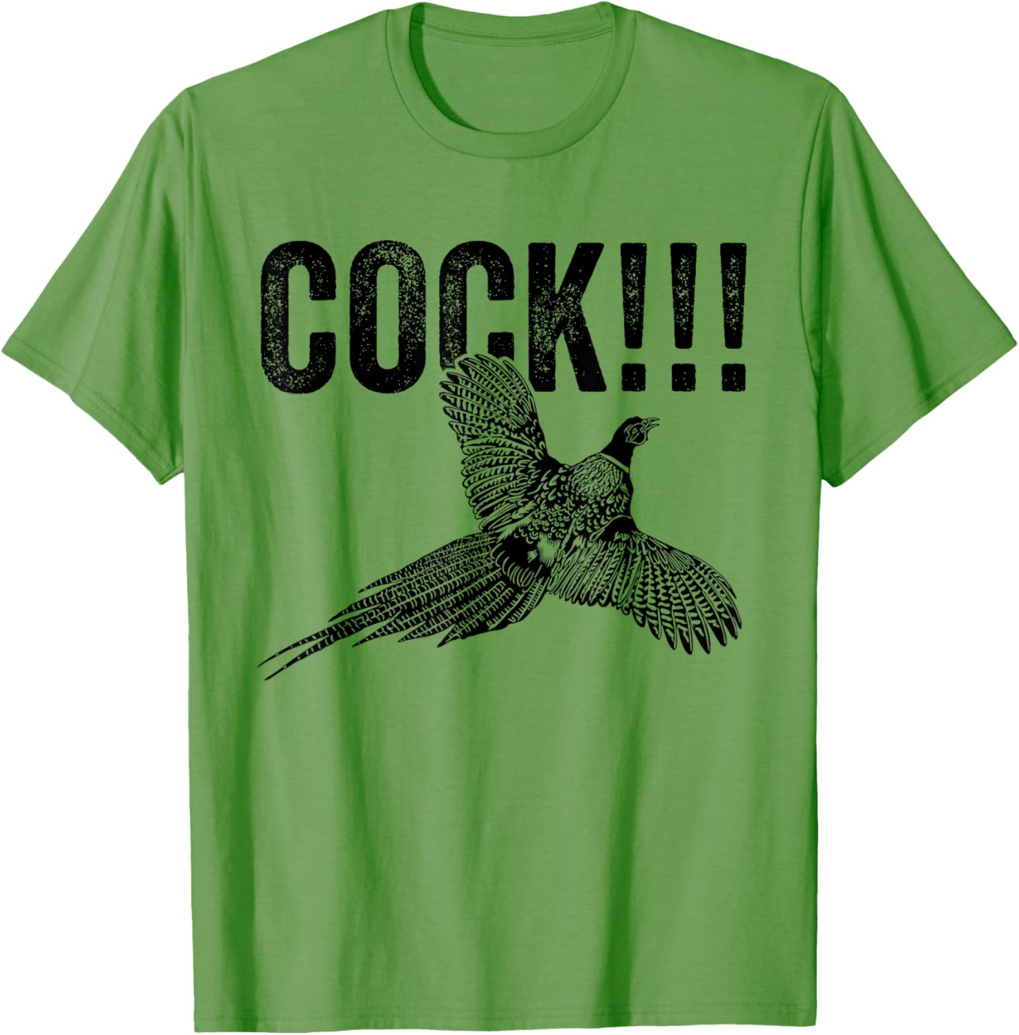 Funny Men's Cock Pheasant Hunting T-Shirt for Upland Hunters - 7