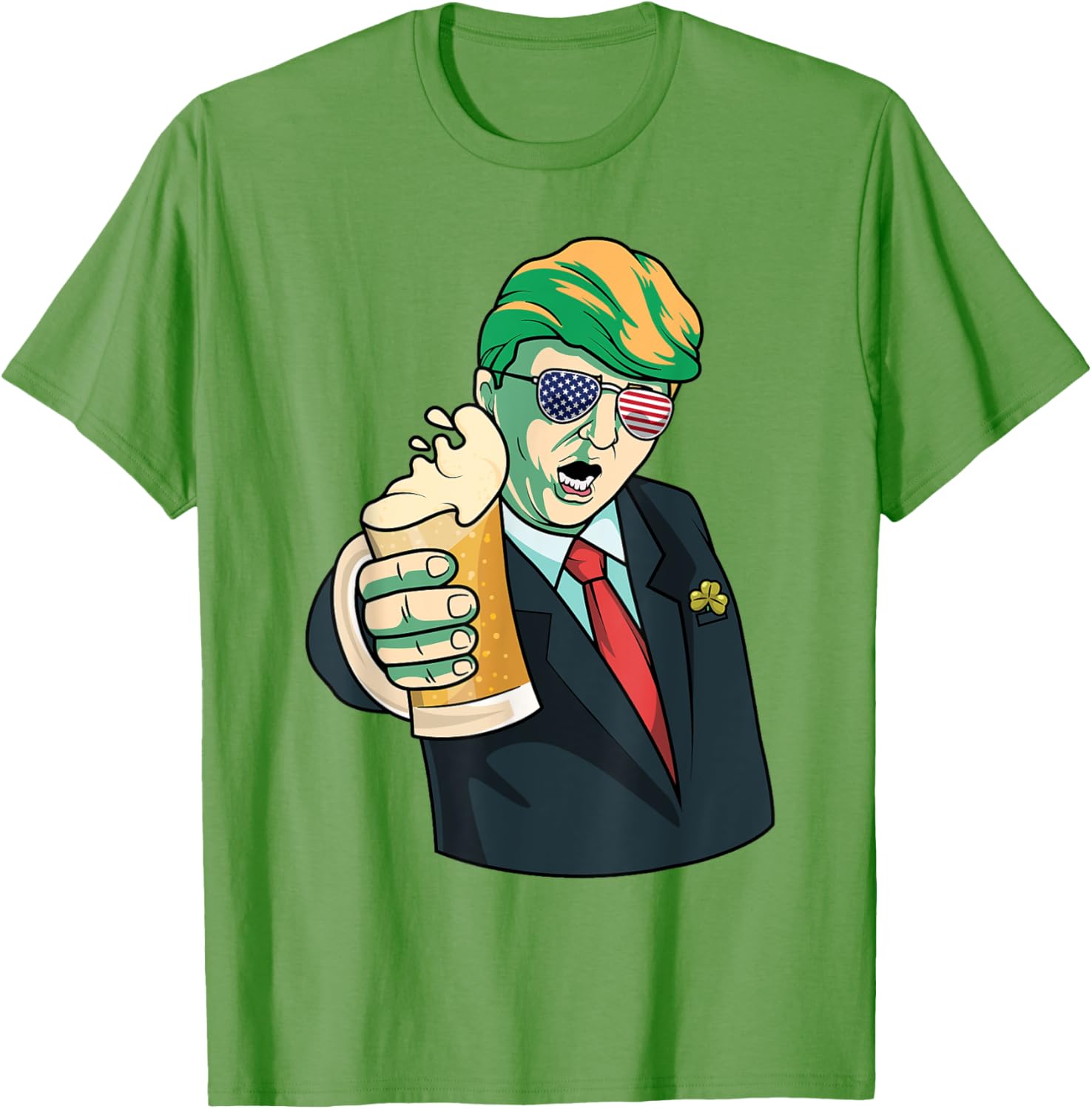 Lucky Donald St Patricks Day T-Shirt for Fun Holiday Cheers - 5