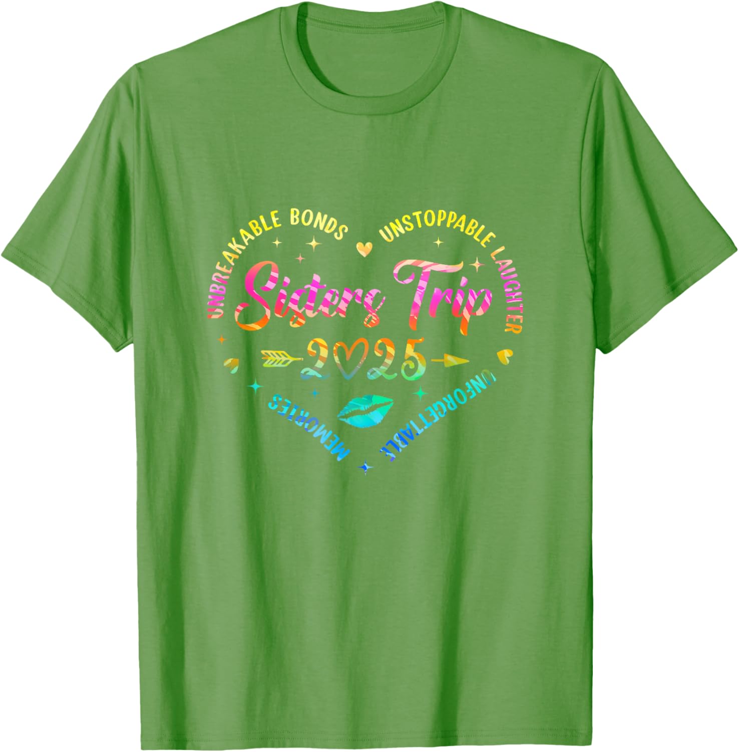 Sisters Trip 2025 Retro T-Shirt for Friends Vacation Memorials - 3