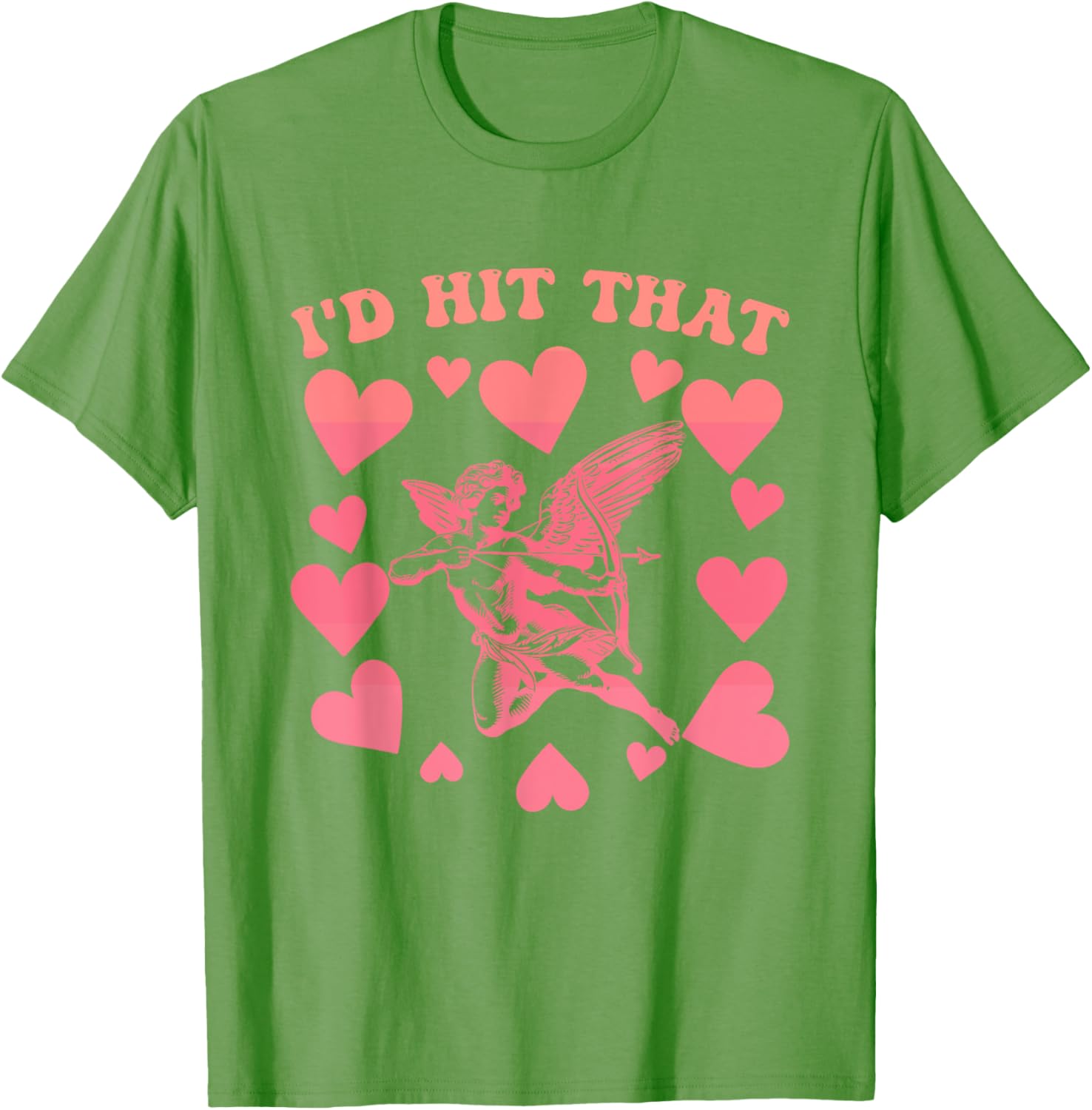 I'd Hit That Cupid Heart Valentine's Day T-Shirt for Fun Love Celebrations - 25