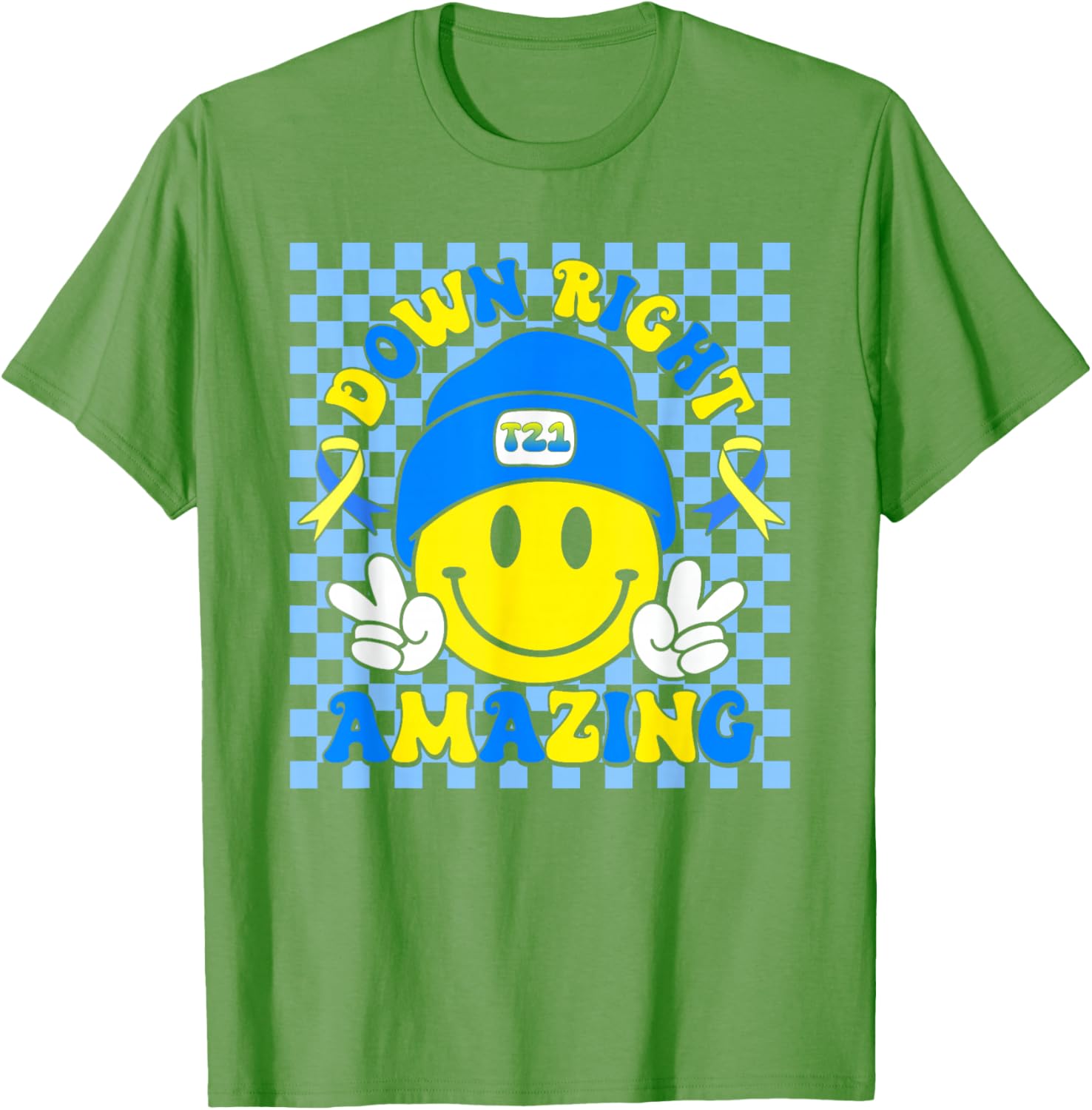 Down Right Amazing Smile Kids T-Shirt for Down Syndrome Awareness - 1