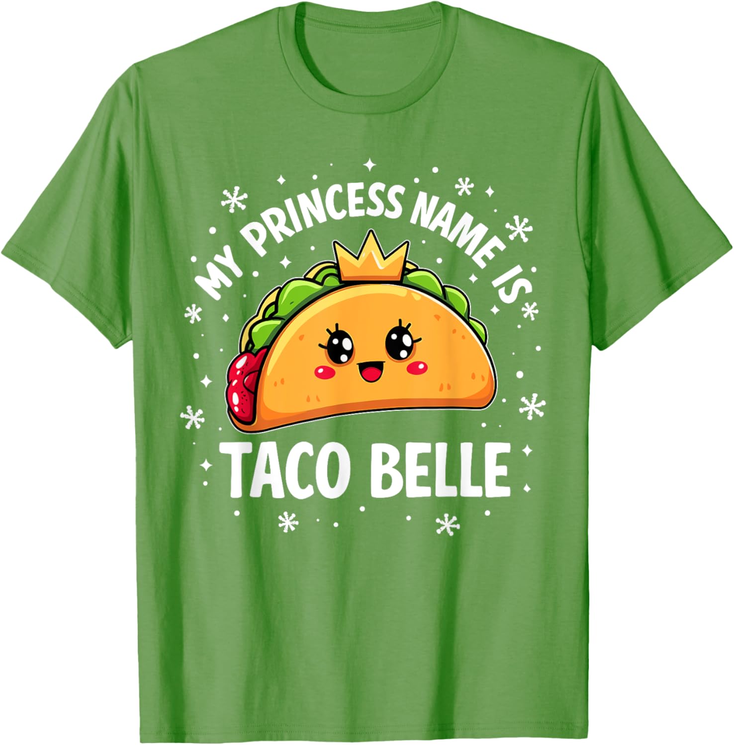 Funny Taco Belle Graphic T-Shirt for Taco Lovers and Foodies - 6