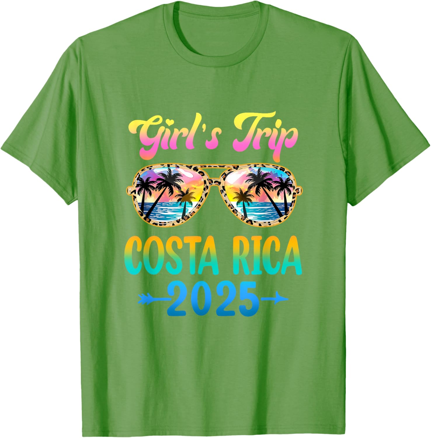 Girls Trip Costa Rica 2025 Summer Vacation Sunglasses T-Shirt - 10