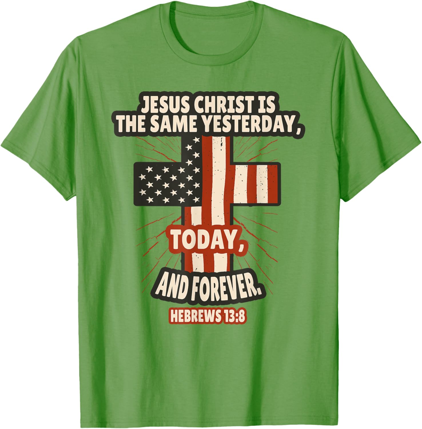 Hebrews 13:8 Inspirational Bible Verse T-Shirt for Faith-Filled Style - 10