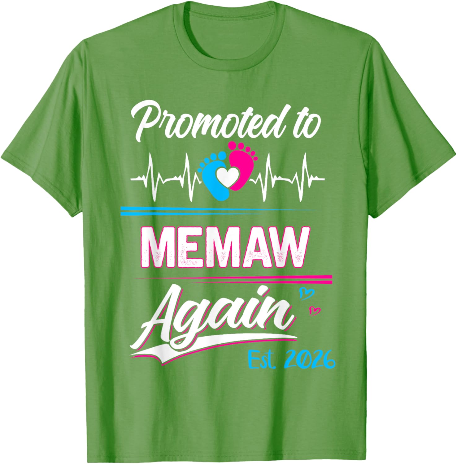 Promoted to Memaw Again 2026 Funny Pregnancy Announcement T-Shirt - 20