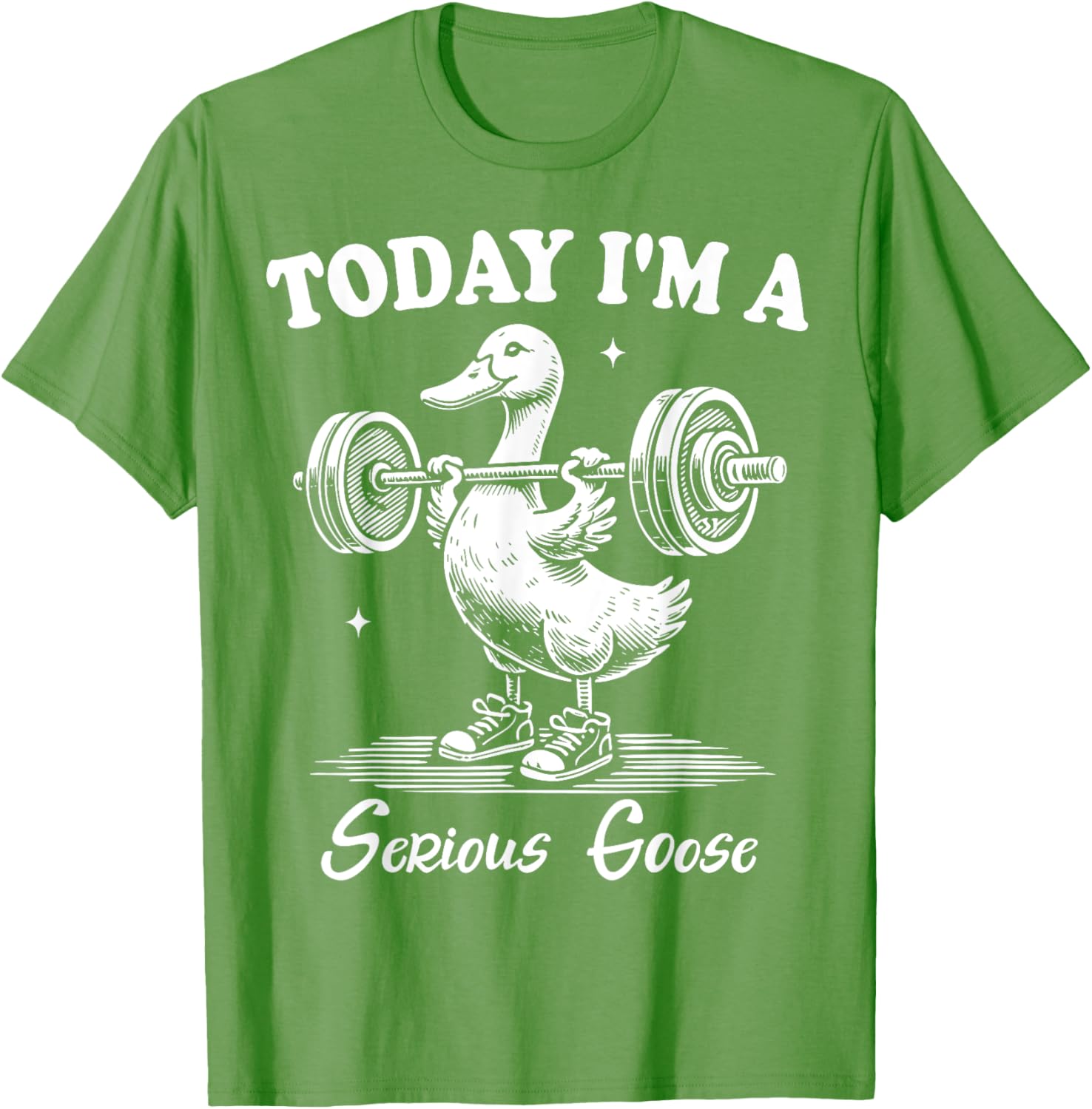 Funny Serious Goose Gym Fitness T-Shirt for Lifting Weights Lovers - 2