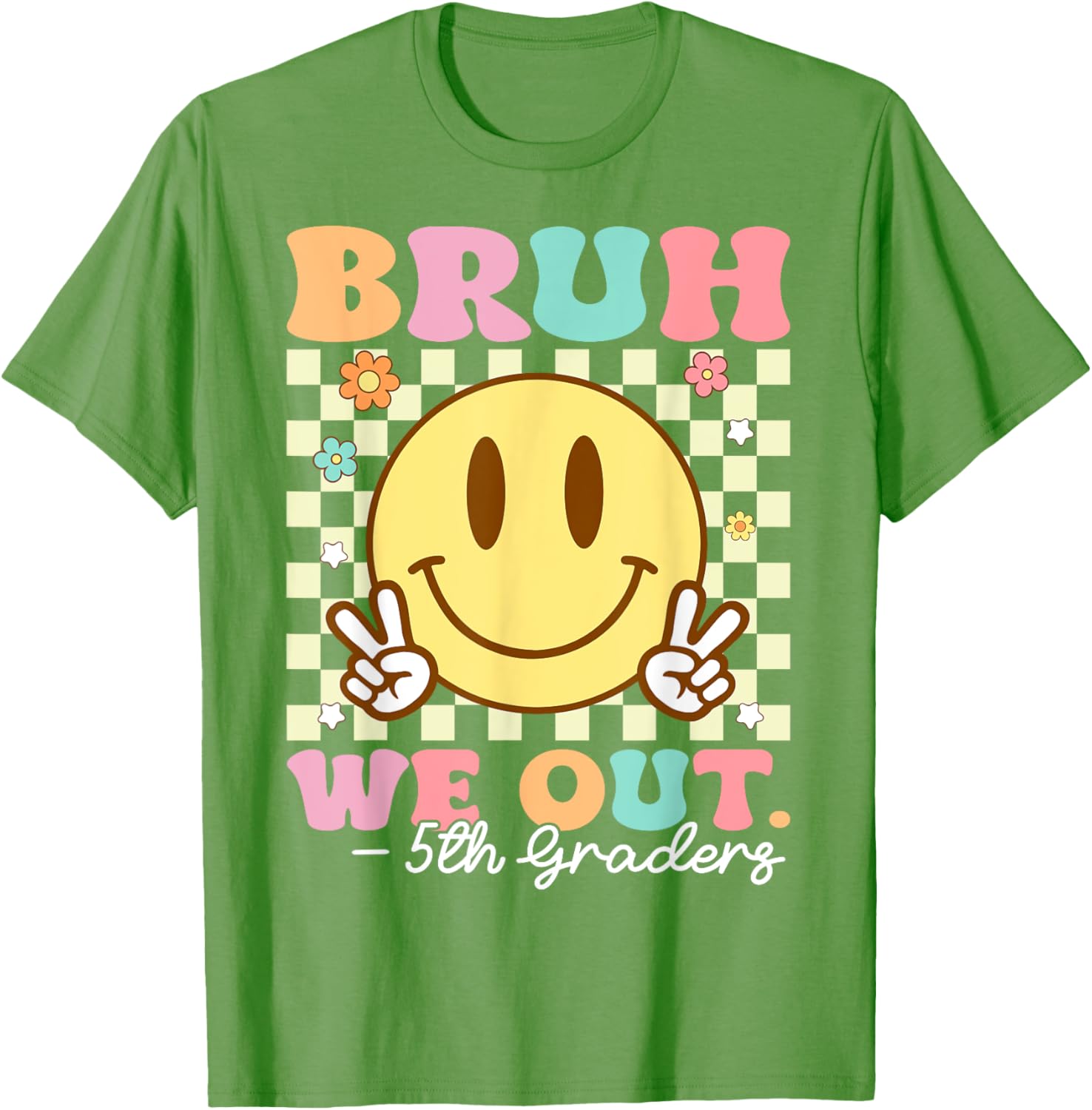 Bruh We Out Class of 2025 5th Grade Graduation T-Shirt for Kids - 2