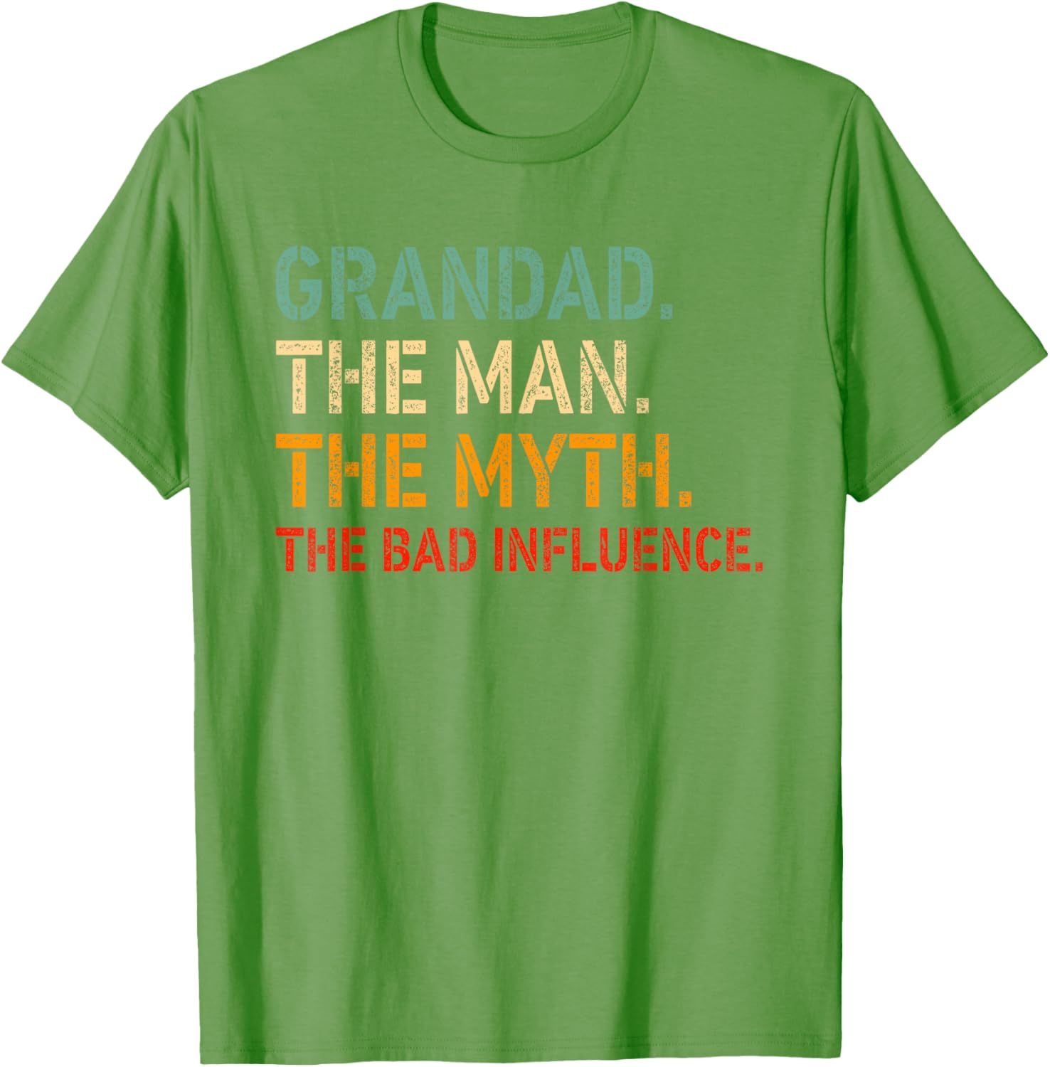 Funny GRANDAD T-Shirt for Men The Man The Myth The Bad Influence Apparel - 22