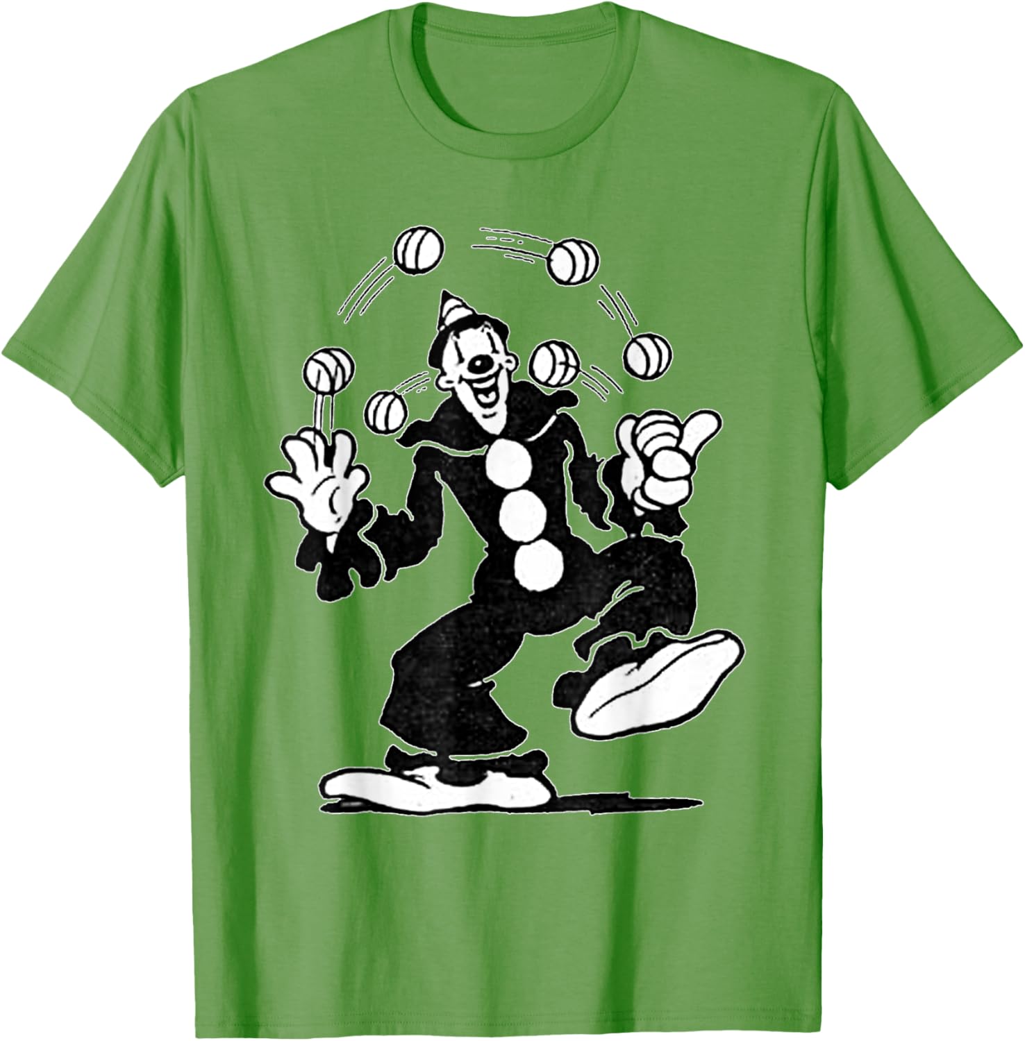 Koko the Clown Vintage Cartoon Juggling T-Shirt for Fun and Style - 17