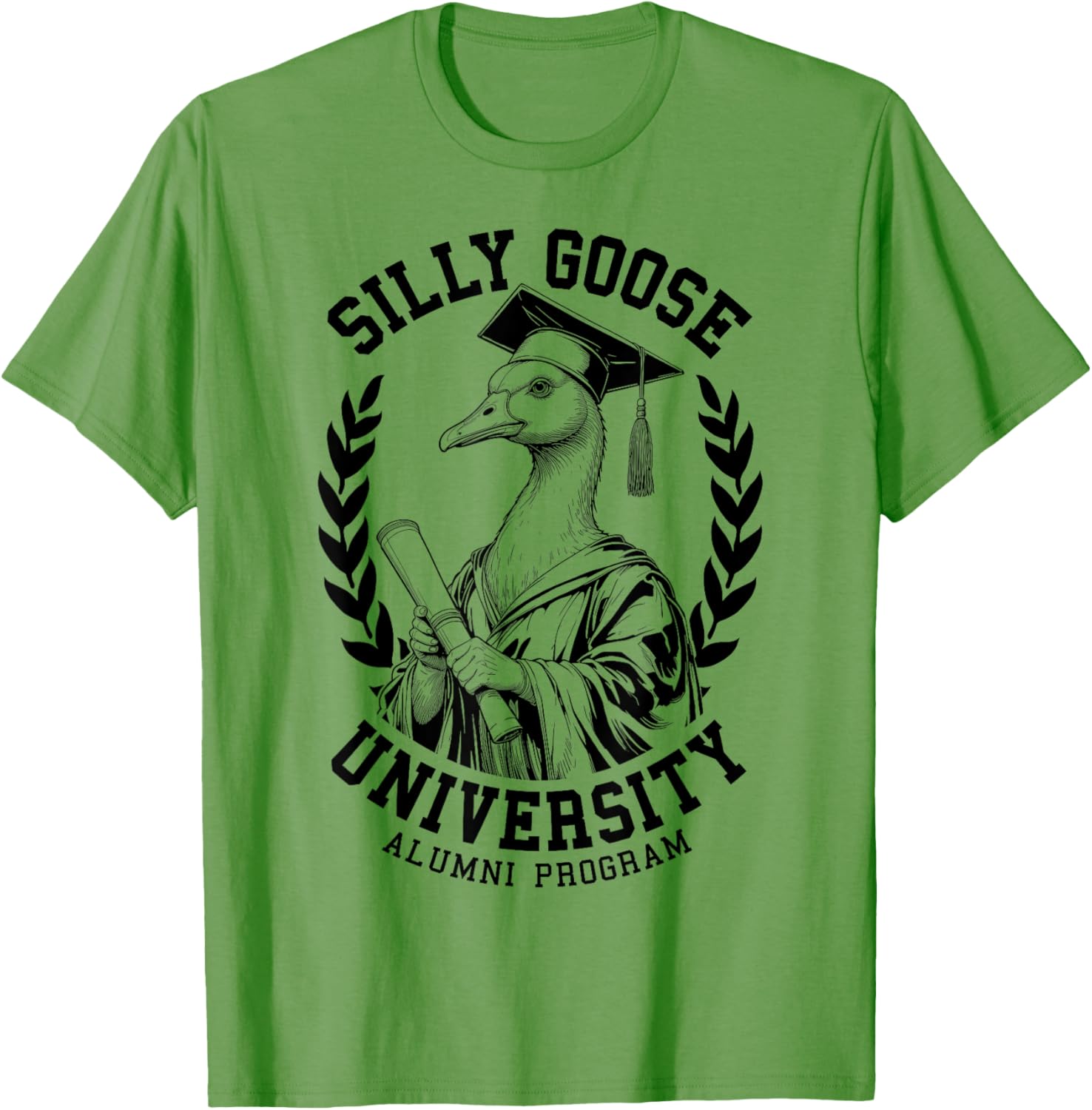Silly Goose University Funny Alumni Varsity T-Shirt for Graduates - 8