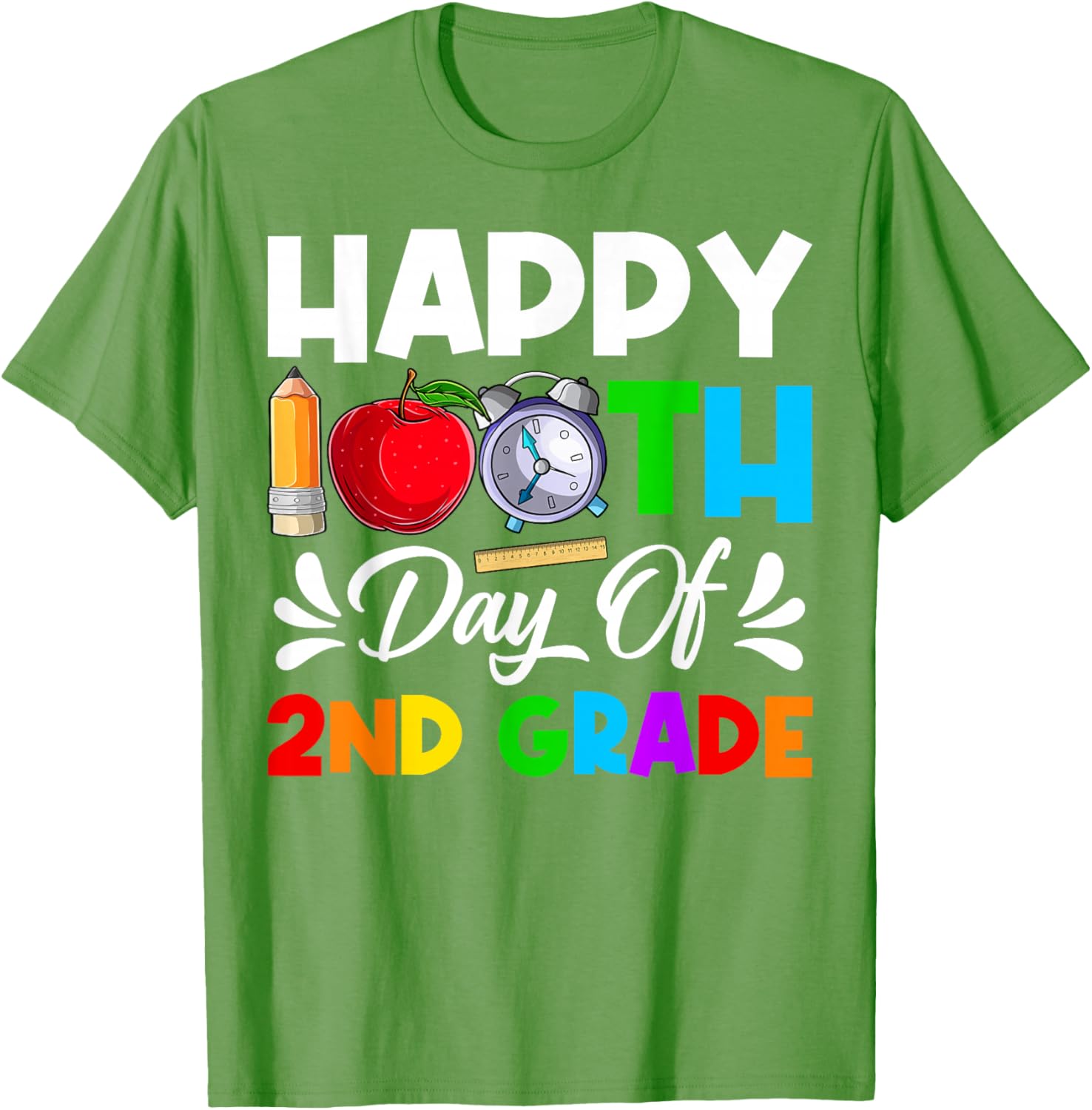 Happy 100th Day 2nd Grade T-Shirt for Boys and Girls, 100 Days Smarter - 15