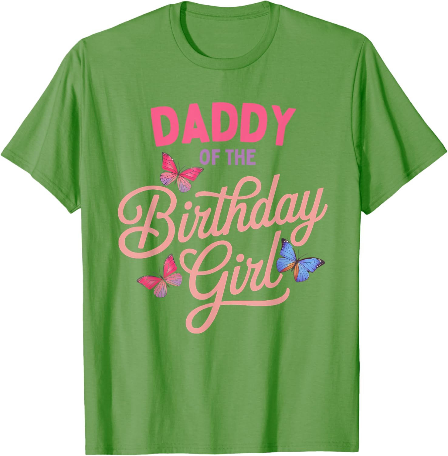 Daddy of the Birthday Girl Butterfly Family Matching T-Shirt - 16