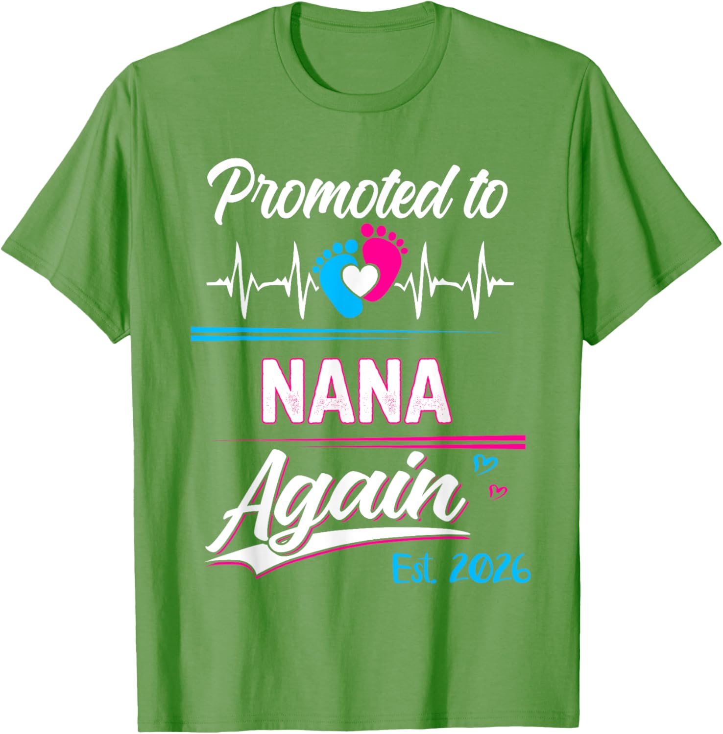 Promoted to Nana Again 2026 Pregnancy Announcement T-Shirt Gift - 5