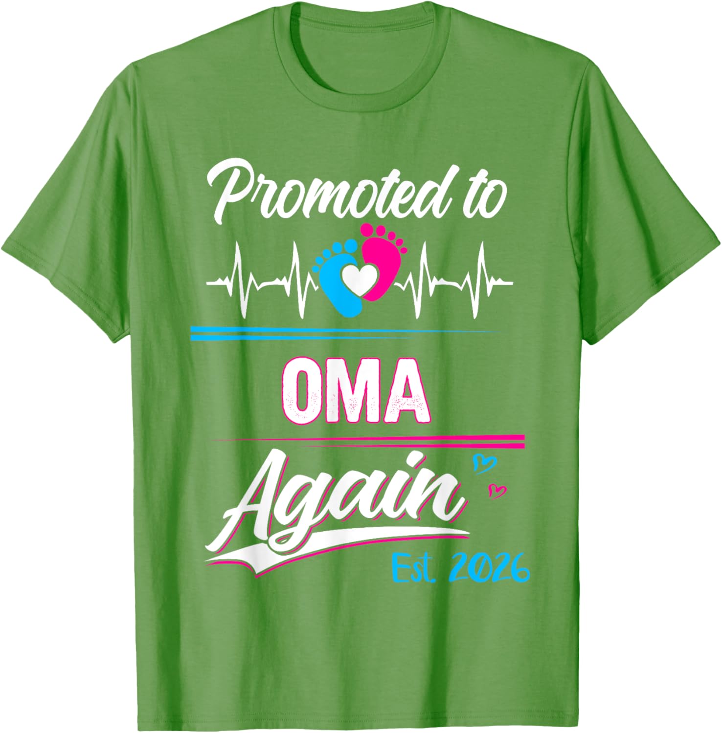 Promoted to Oma Again 2026 Cute Pregnancy Announcement T-Shirt - 11