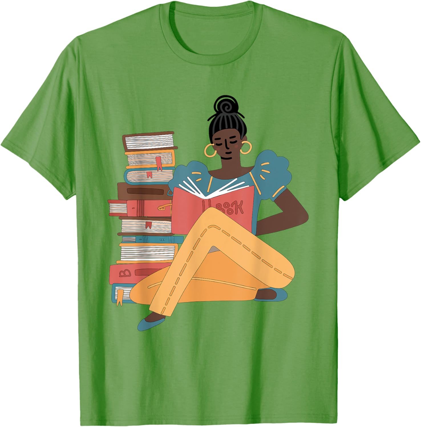 Black Brown Girls Read Books T-Shirt for Bookish Afro American Librarians - 27