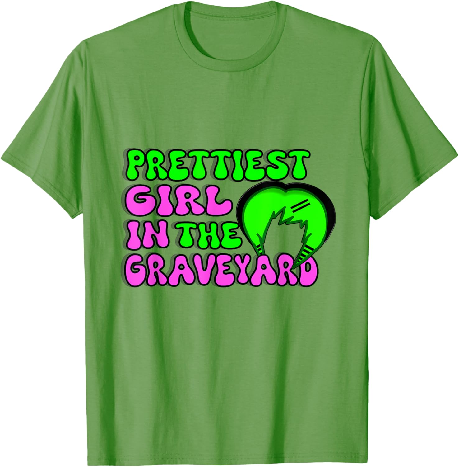 Y2K Emo Girl in Graveyard Scene T-Shirt for Stylish Kids - 13